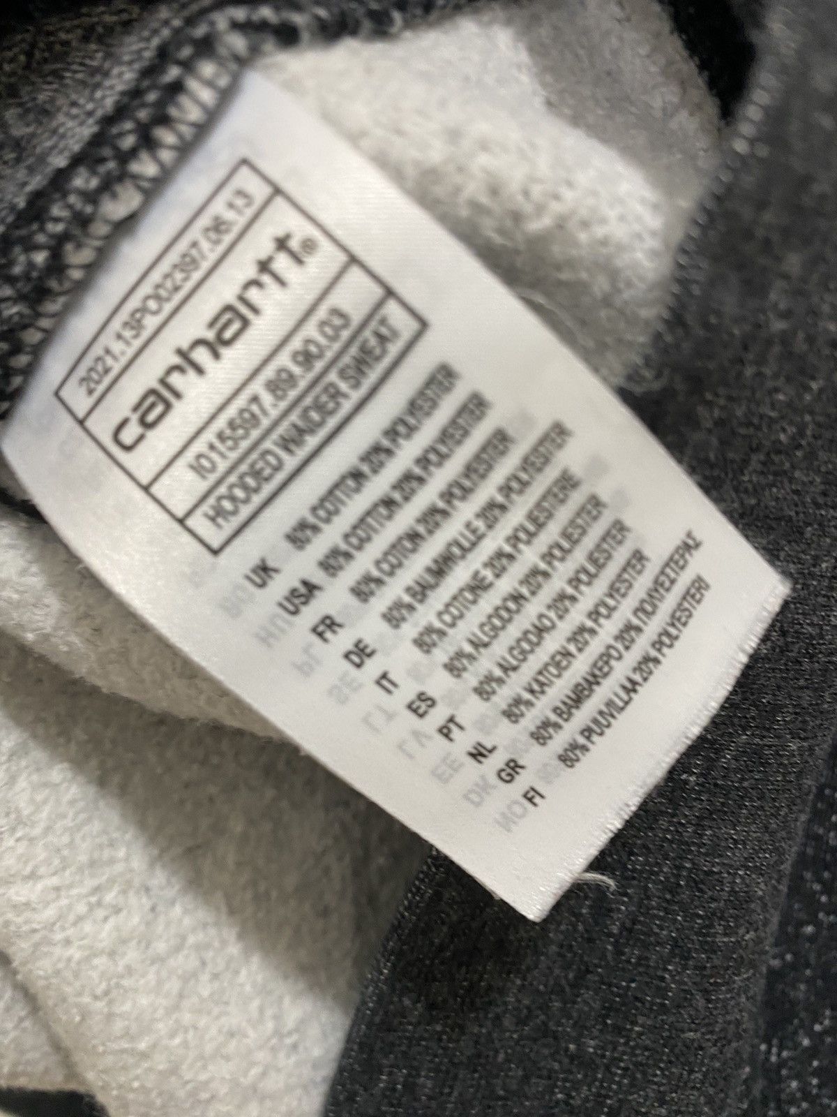 Carhartt Wip Carhartt Wip Waider sweatshirt, size XXL, black/grey, used Size US XXL / EU 58 / 5 - 10 Thumbnail