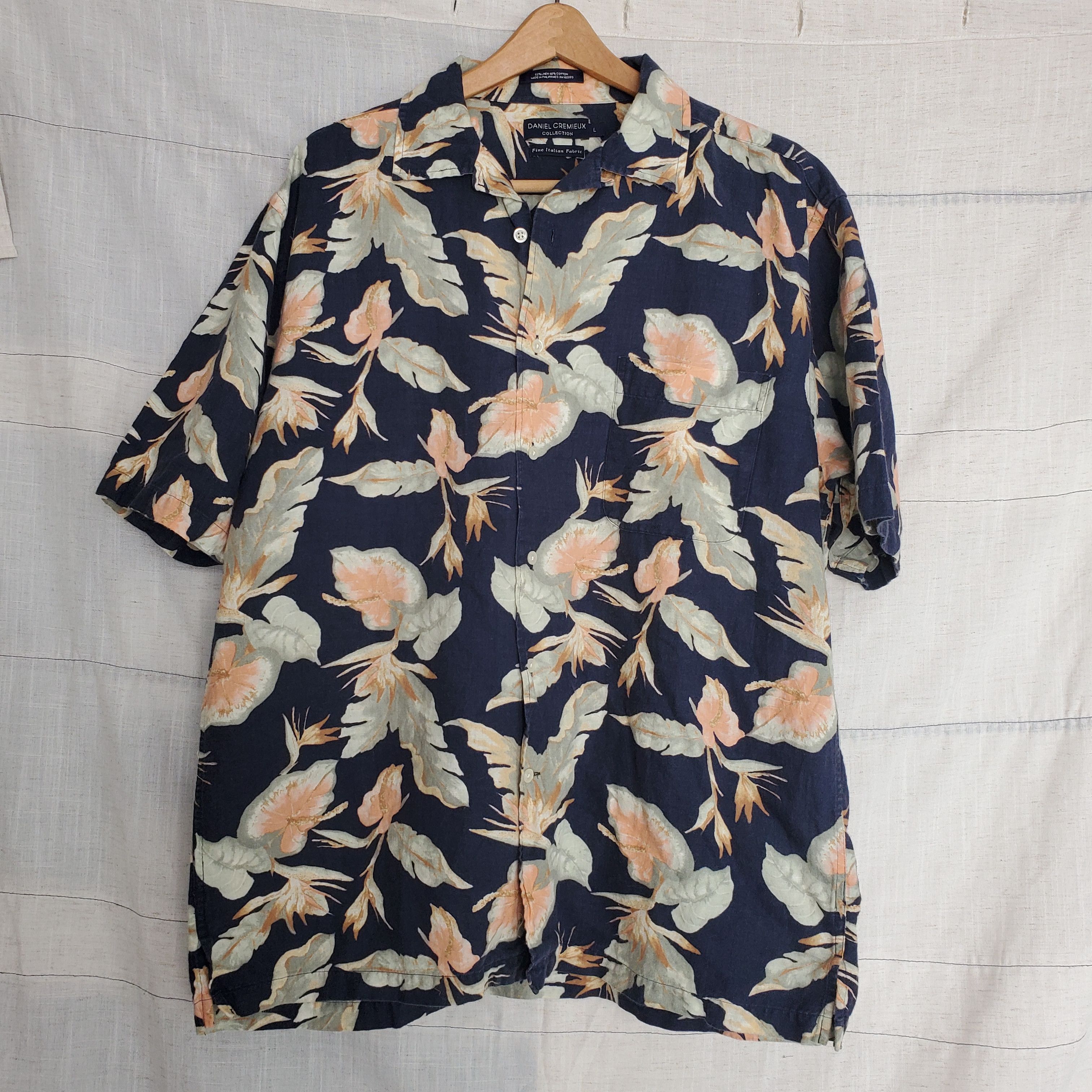 Daniel Cremieux Daniel Cremieux Mens Hawaiian Shirt SZ L Size US L / EU 52-54 / 3 - 1 Thumbnail