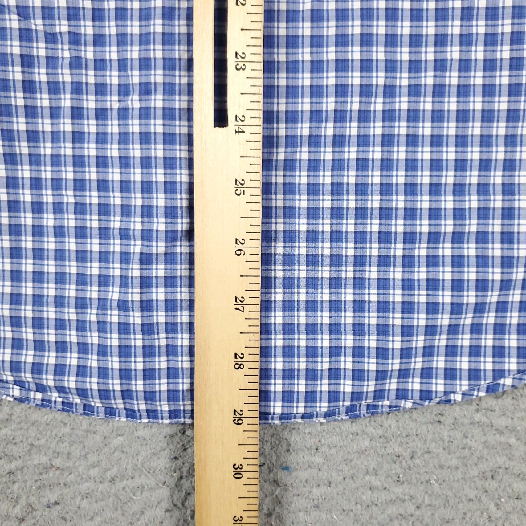 Ralph Lauren VINTAGE Ralph Lauren Shirt Mens Medium Blue Plaid Button-Up Long Sleeve Collared Cotton Casual Formal Golf Size US M / EU 48-50 / 2 - 7 Thumbnail