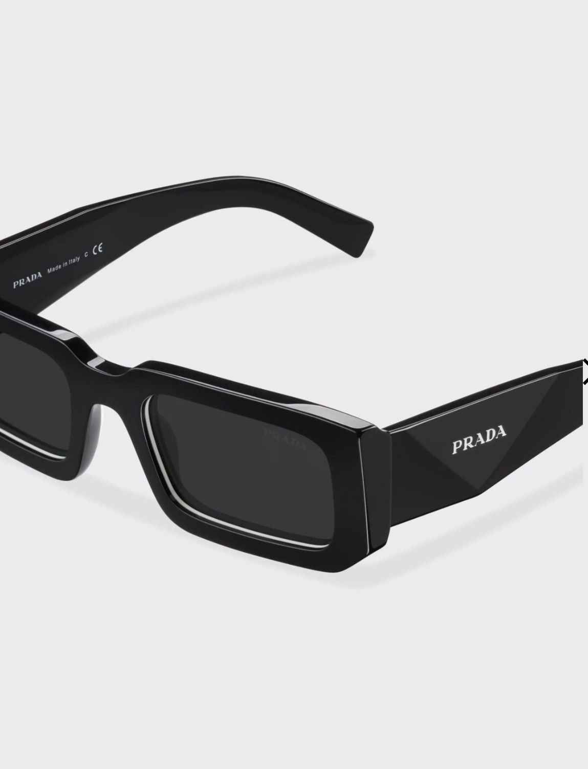 Prada × Raf Simons × Vintage *NEW*PRADA 2023 Slim Logo Sunglasses ...