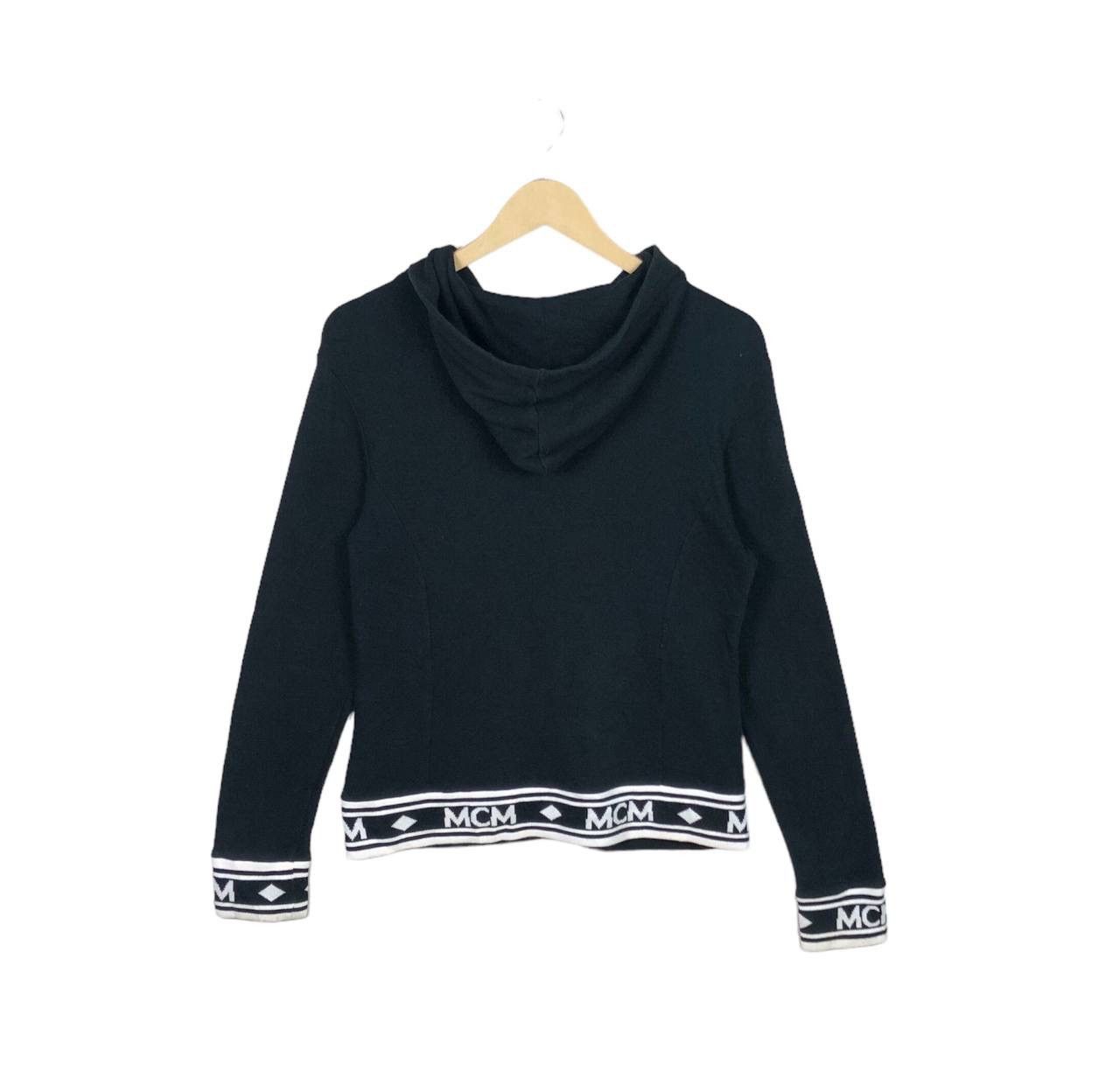MCM Authentic MCM Stripe Logo Hoodie Sweatshirt Zipper Size US M / EU 48-50 / 2 - 2 Thumbnail