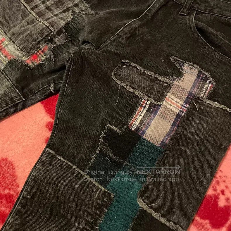 Junya Watanabe Junya Watanabe size S Patchwork Slim Fit Ankle Jeans Size US 27 - 5 Thumbnail