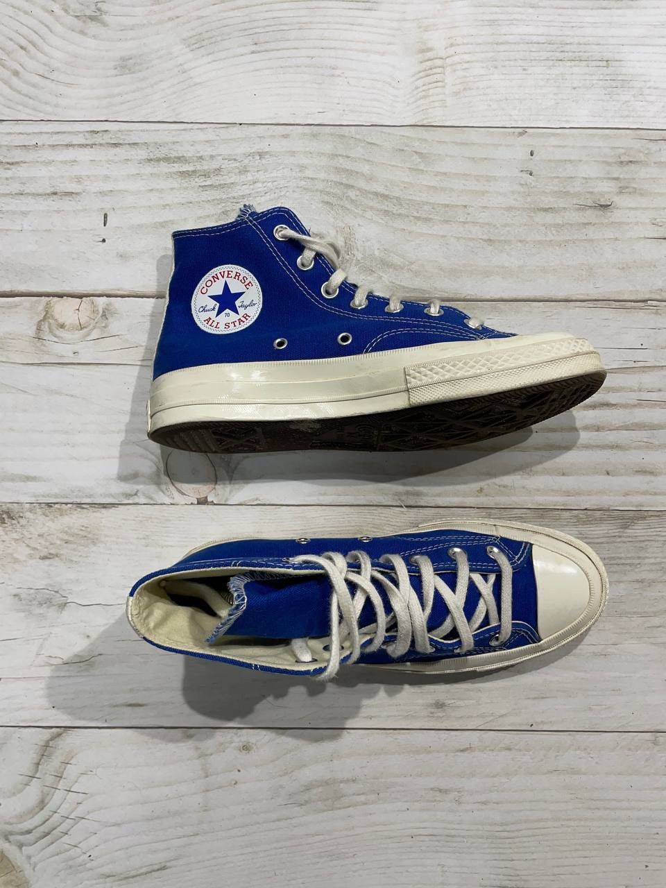Comme des Garcons Comme Des Garçons Play x Converse High Top Sneakers Woman Size US 8 / IT 38 - 2 Thumbnail