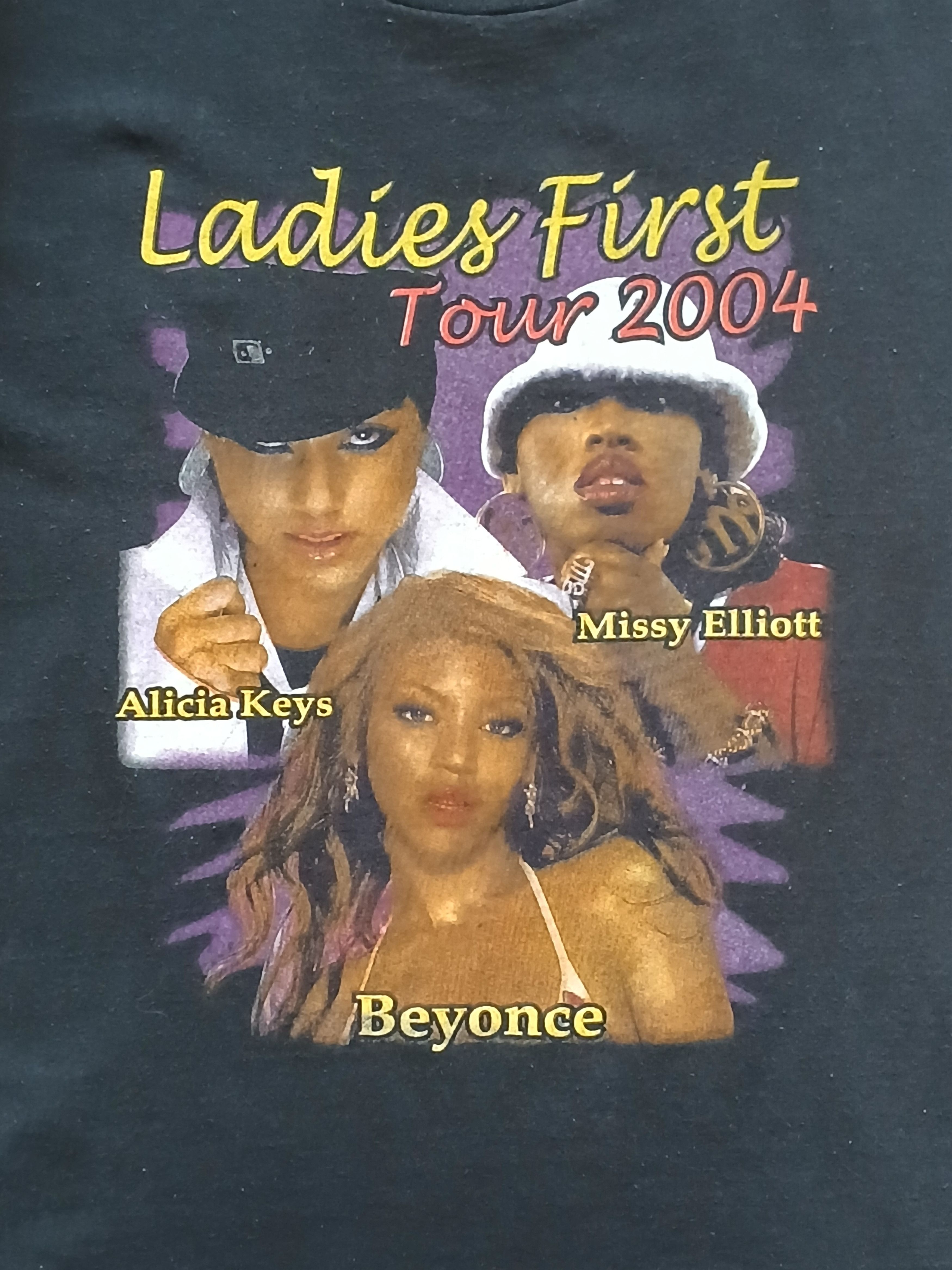 Beyonce × Rap Tees × Vintage 2004 Ladies First Tour Beyoncé Missy Elliot Alicia Keys Tee Size US L / EU 52-54 / 3 - 6 Thumbnail