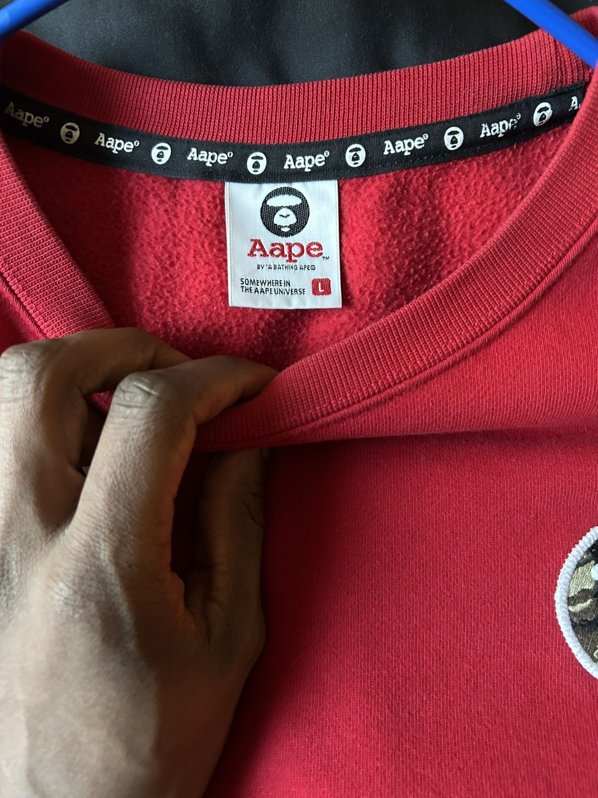 Aape Res bape grew neck Size US L / EU 52-54 / 3 - 2 Thumbnail