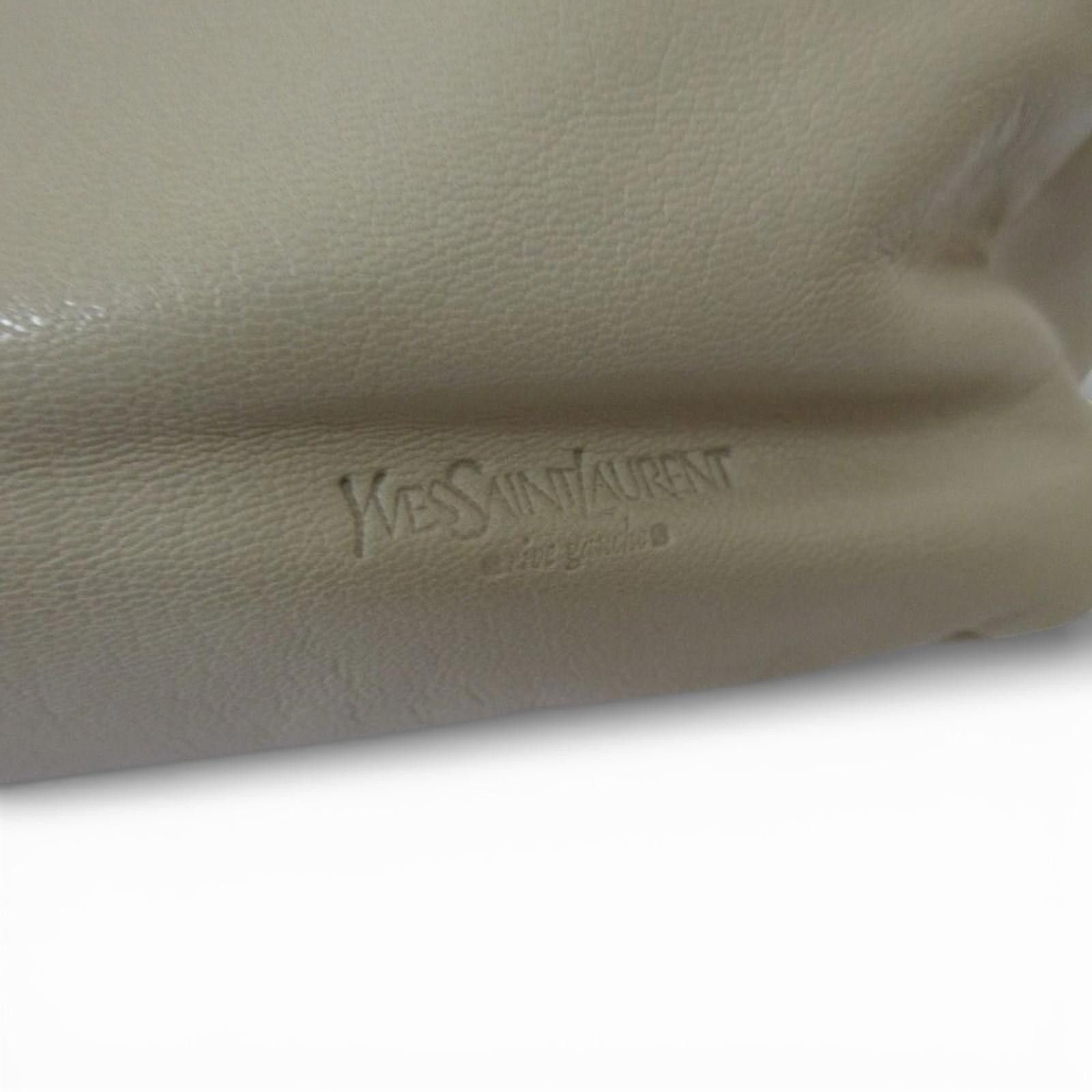 Saint Laurent Paris Saint Laurent - Beige Leather Handbag Floral Size ONE SIZE - 4 Thumbnail