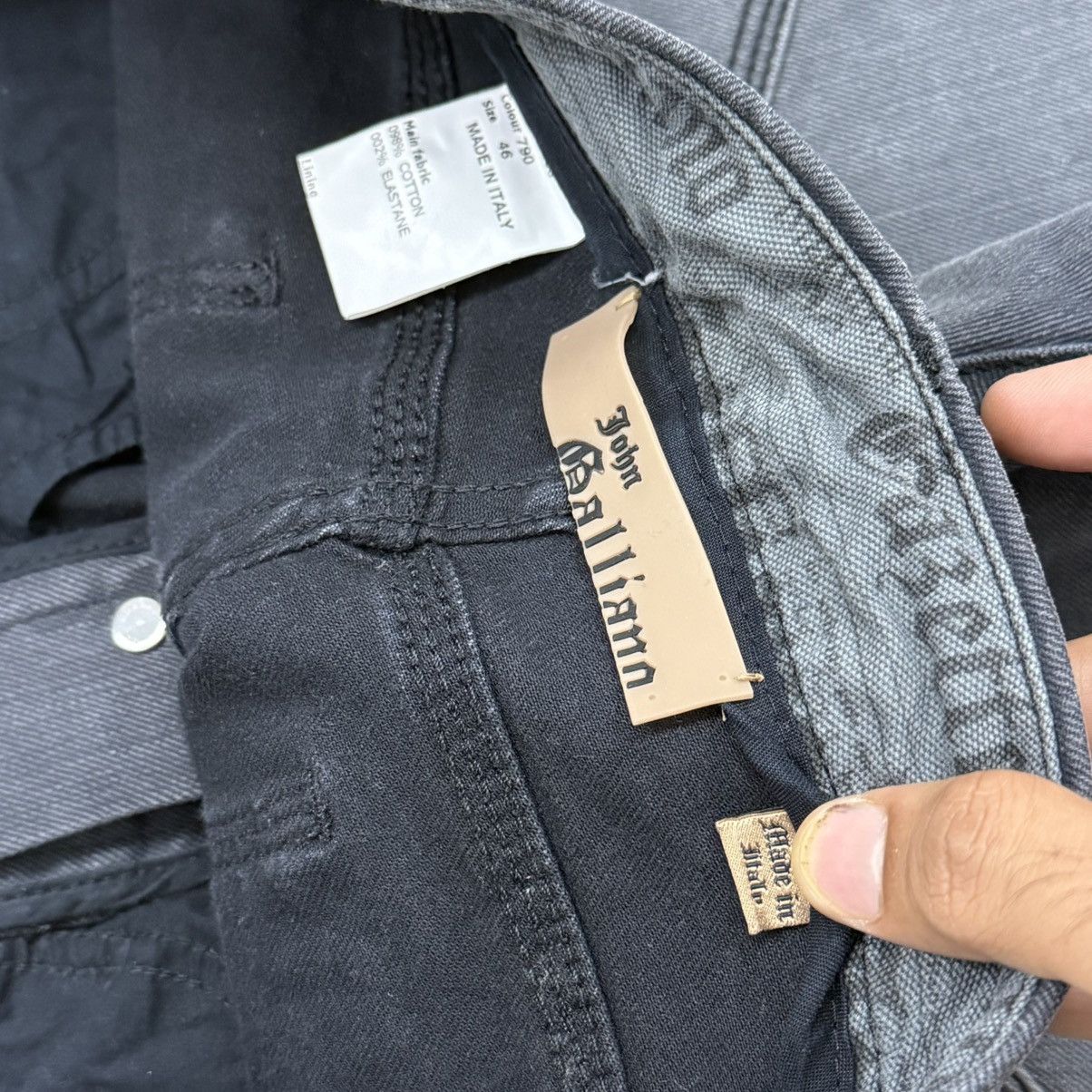 John Galliano John Galliano SS/2008 Revolver Same Pattern Denim Size US 31 - 15 Thumbnail
