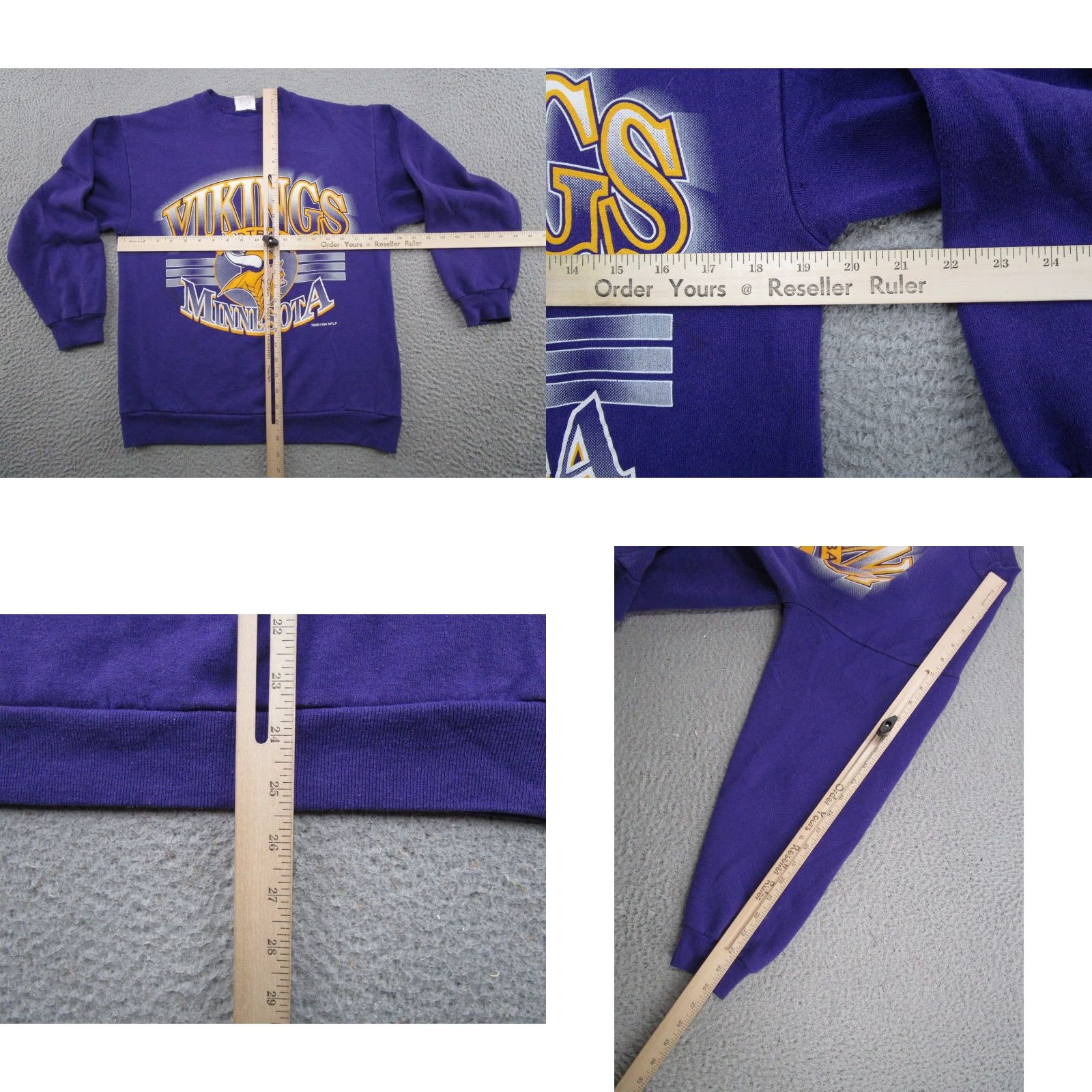 NFL Vintage Minnesota Vikings Graphic Crewneck Sweatshirt Size M NFL Spectator Men Size US M / EU 48-50 / 2 - 8 Thumbnail