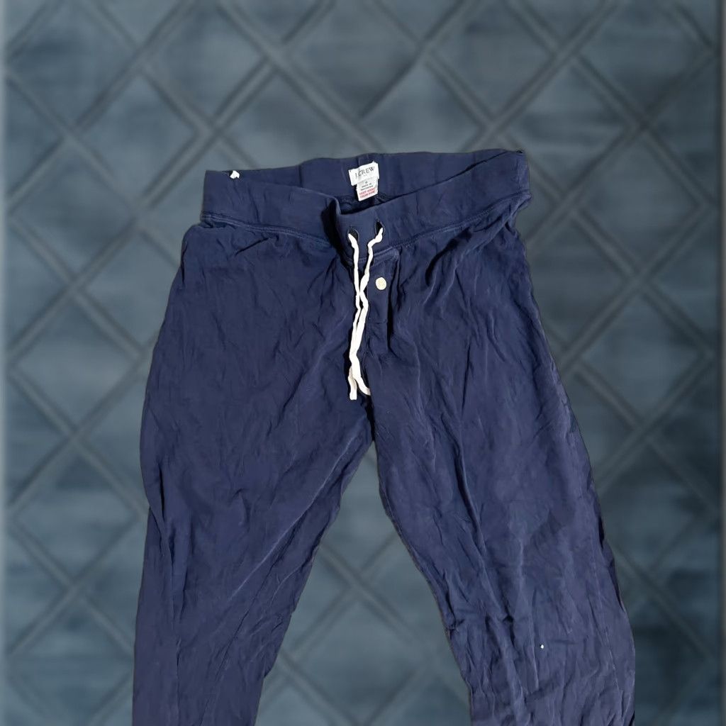 J.Crew J.Crew Pajama Pants Womens Small Navy Blue Jersey Cotton Lounge Sleepwear Size S / US 4 / IT 40 - 1 Thumbnail