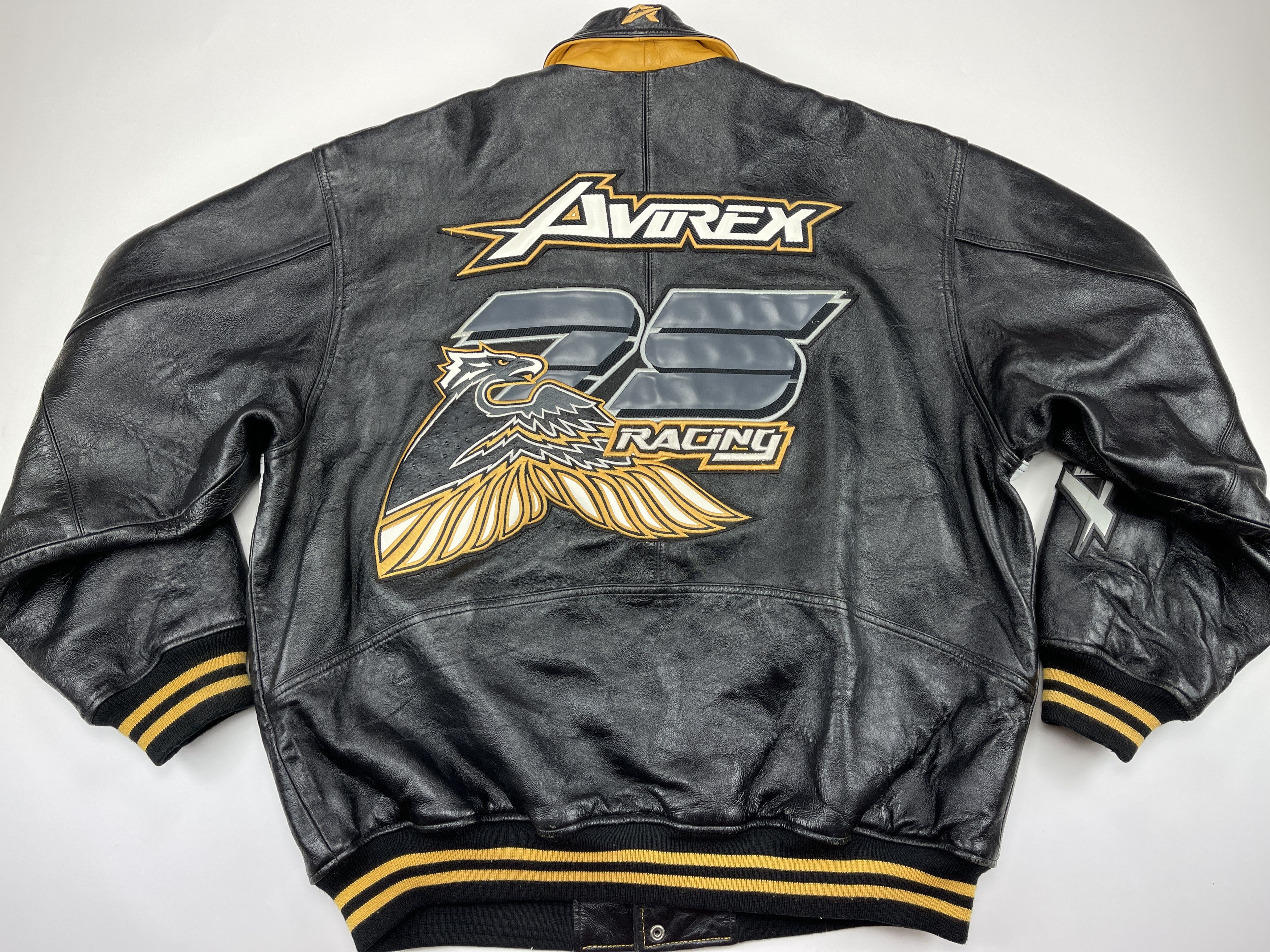 Avirex AVIREX leather jacket, 25th Racing, vintage, 90s hip hop XXL Size US XXL / EU 58 / 5 - 8 Thumbnail