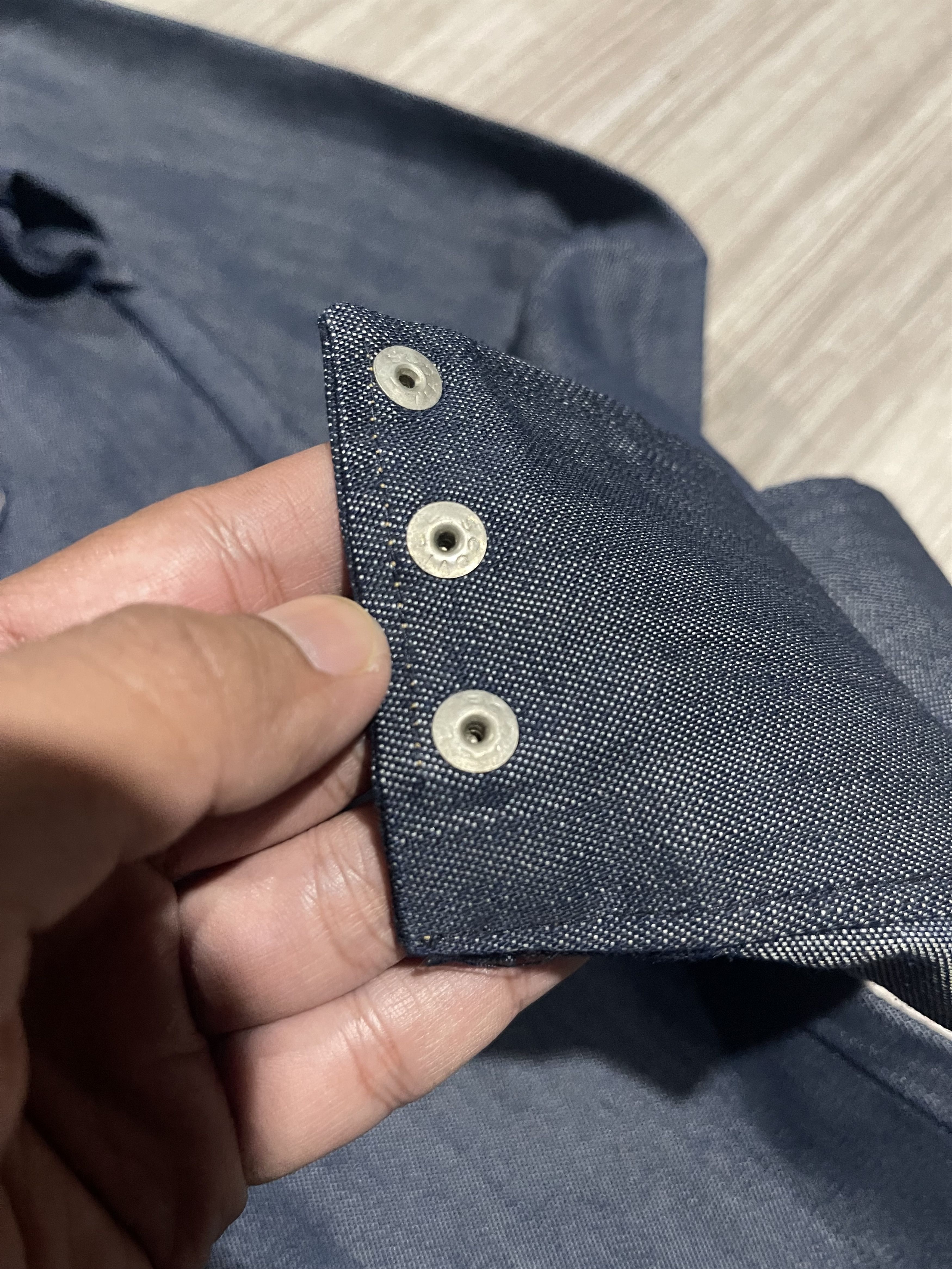 Vintage Vtg 50s Era Key Imperial Button Down Shirt WW2 Denim raw Size US M / EU 48-50 / 2 - 9 Thumbnail