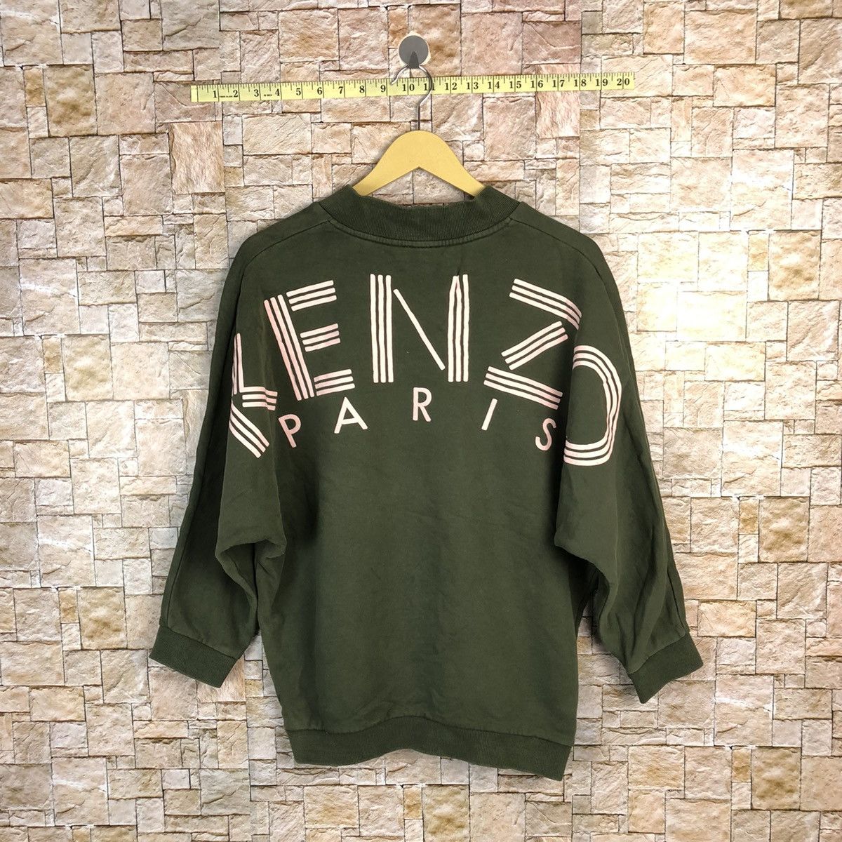 Japanese Brand Kenzo Paris Green Sweatshirt #A426 Size US S / EU 44-46 / 1 - 1 Thumbnail