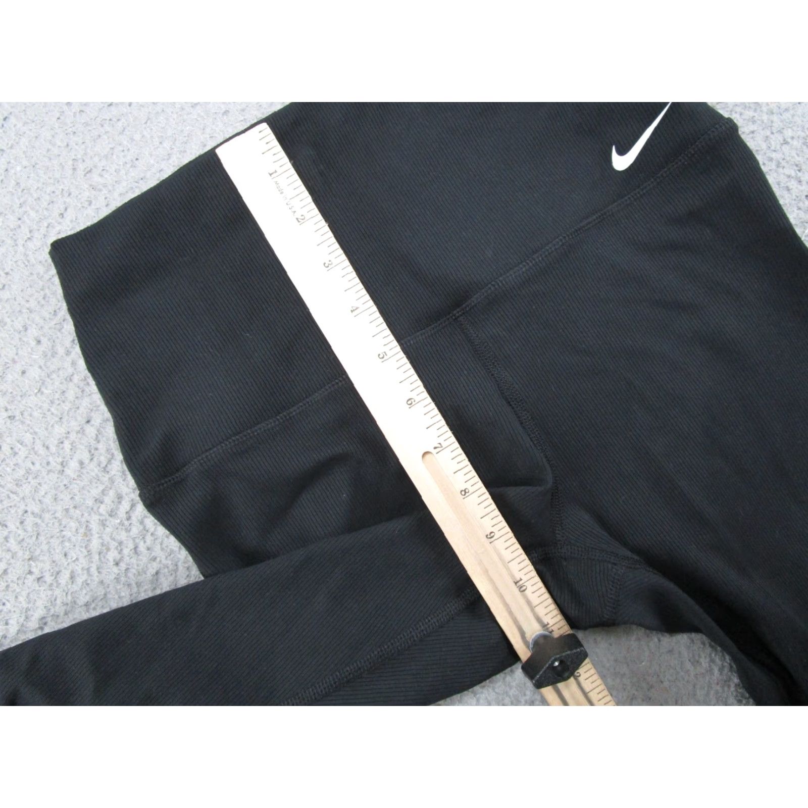 Nike Nike Pants Womens S Dri-Fit High Waist Ribbed Stirrup Tights BV4568 NEW Black Polyester Spandex Leggings Athletic Womens 90s? Size 28" / US 6 / IT 42 - 6 Thumbnail