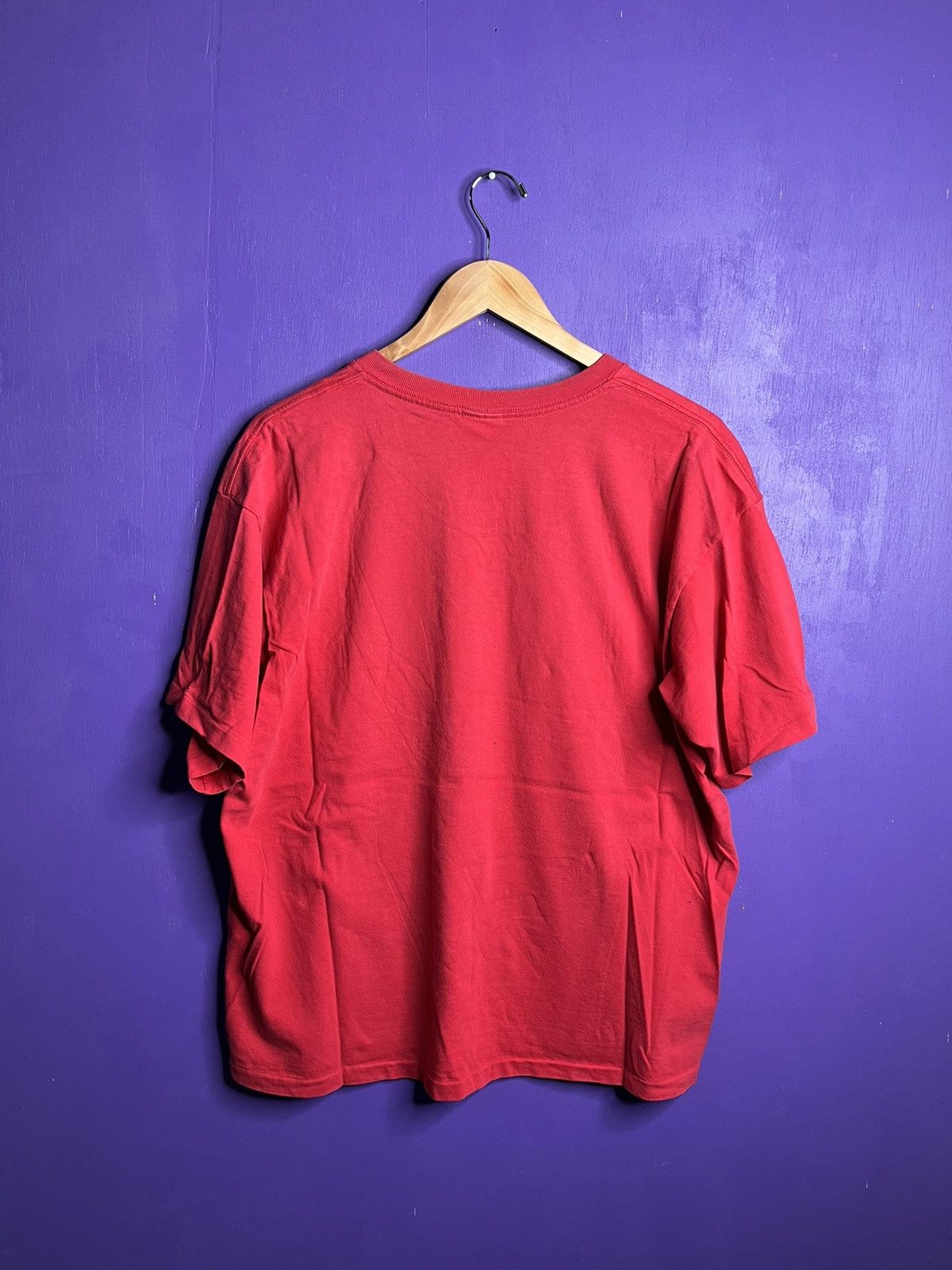 Nike × Vintage Vintage 90s Nike big swoosh faded t-shirt Size US L / EU 52-54 / 3 - 2 Thumbnail