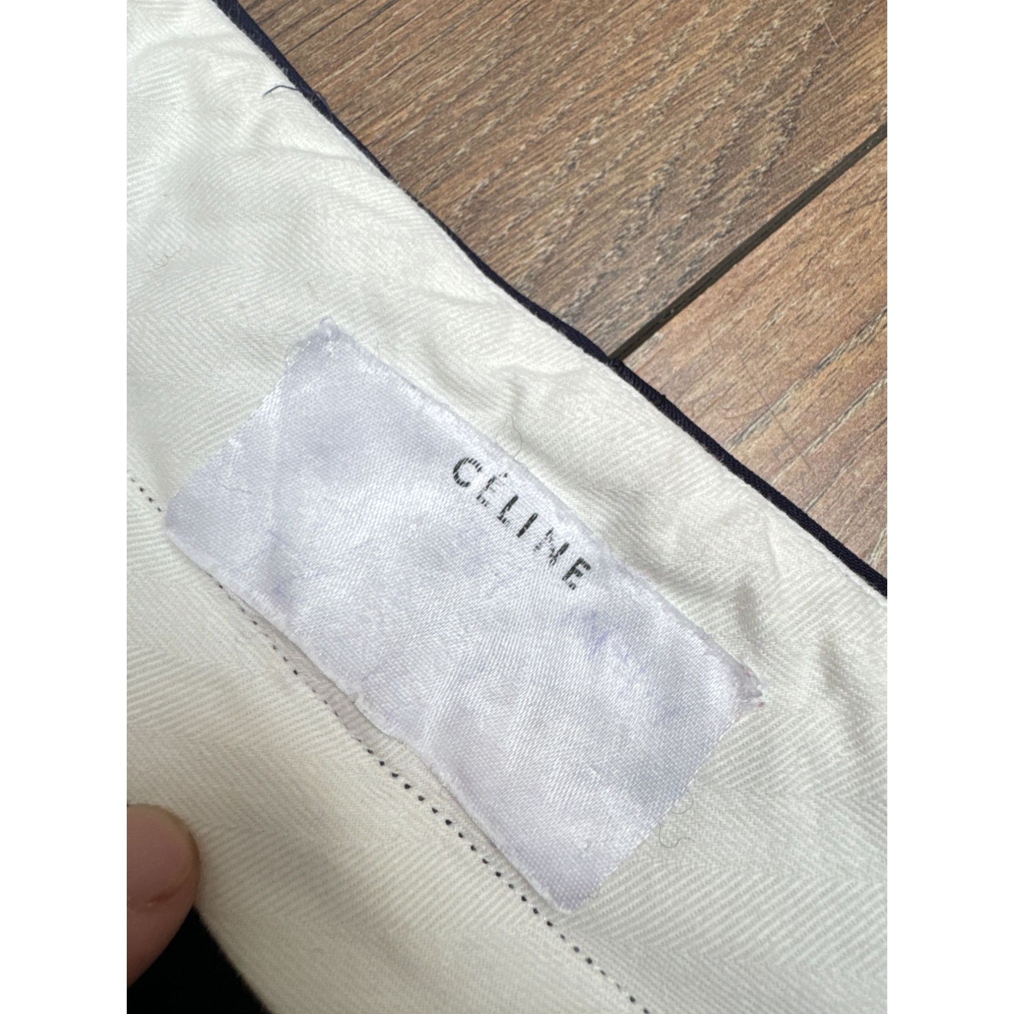 Celine Phoebe Philo SS 2015 Ecru Straight Pants Size 28" / US 6 / IT 42 - 5 Thumbnail