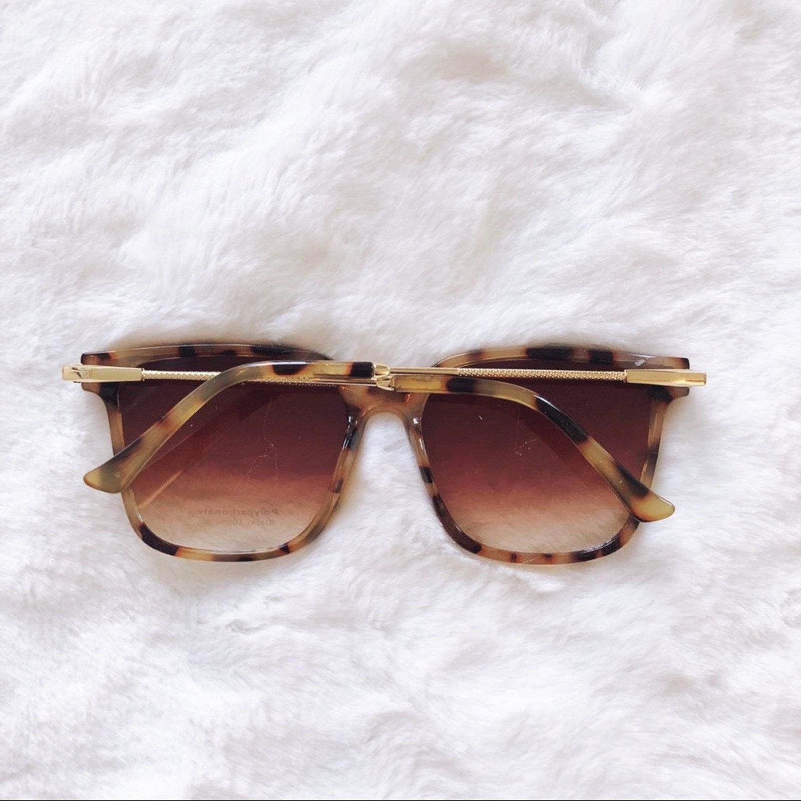 Other Kai Tortoise Brown Square Sleek Sunglasses Size ONE SIZE - 7 Thumbnail