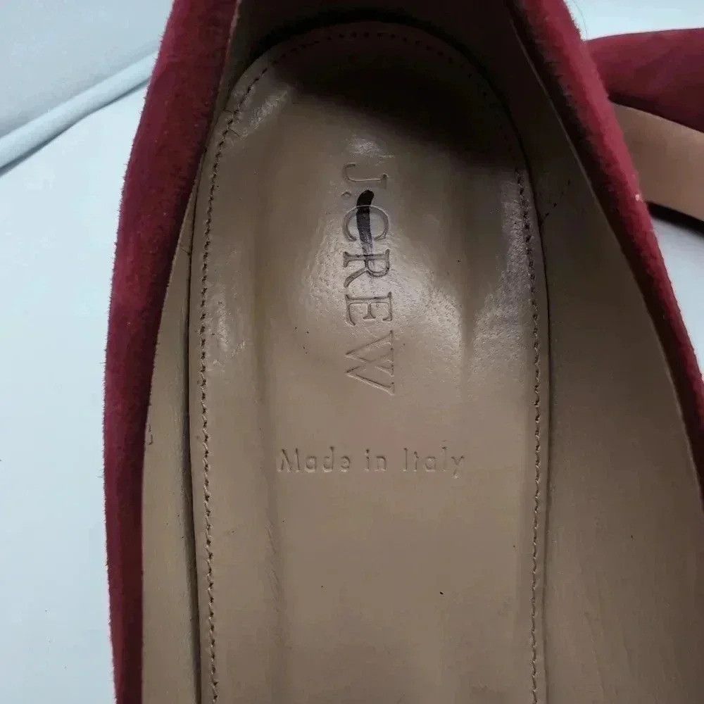 J.Crew J. Crew Etta Suede Pumps dark red Pumps sz 10 Made in Italy Size US 10 / IT 40 - 8 Thumbnail