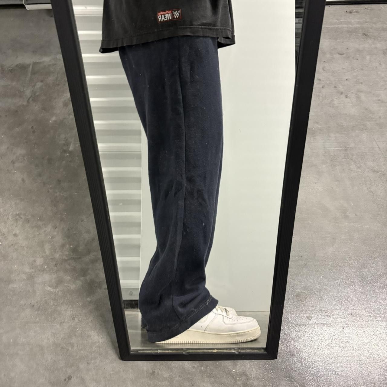 Gap × Vintage Crazy Vintage Y2K/2000s Baggy Wideleg Navy Blue Gap Sweatpants! Size US 30 / EU 46 - 2 Thumbnail