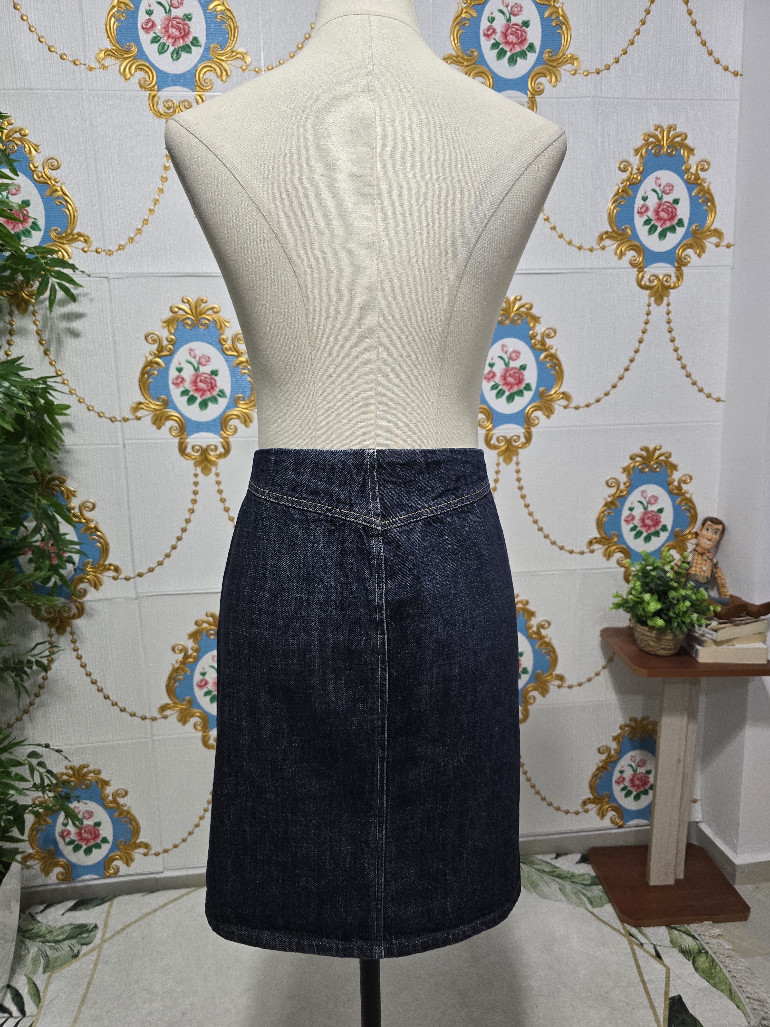 Diesel × Vintage DIESEL jeans skirt women size Medium ,rare beautiful Size 29" - 12 Thumbnail