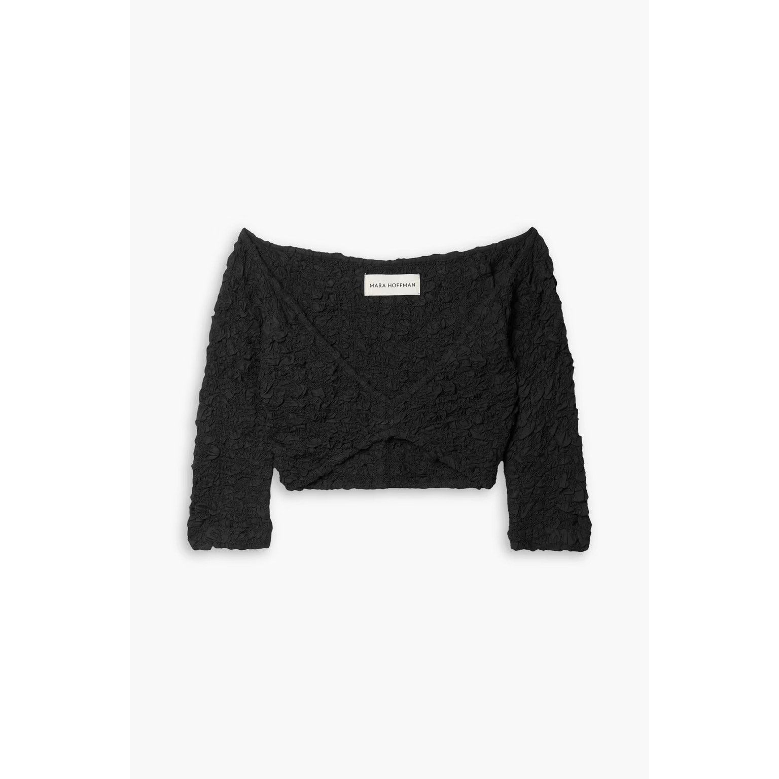 Mara Hoffman NWT MARA HOFFMAN Aja cropped popcorn TENCEL Lyocell top XXS Size XXS / US 00 / IT 34 - 3 Thumbnail