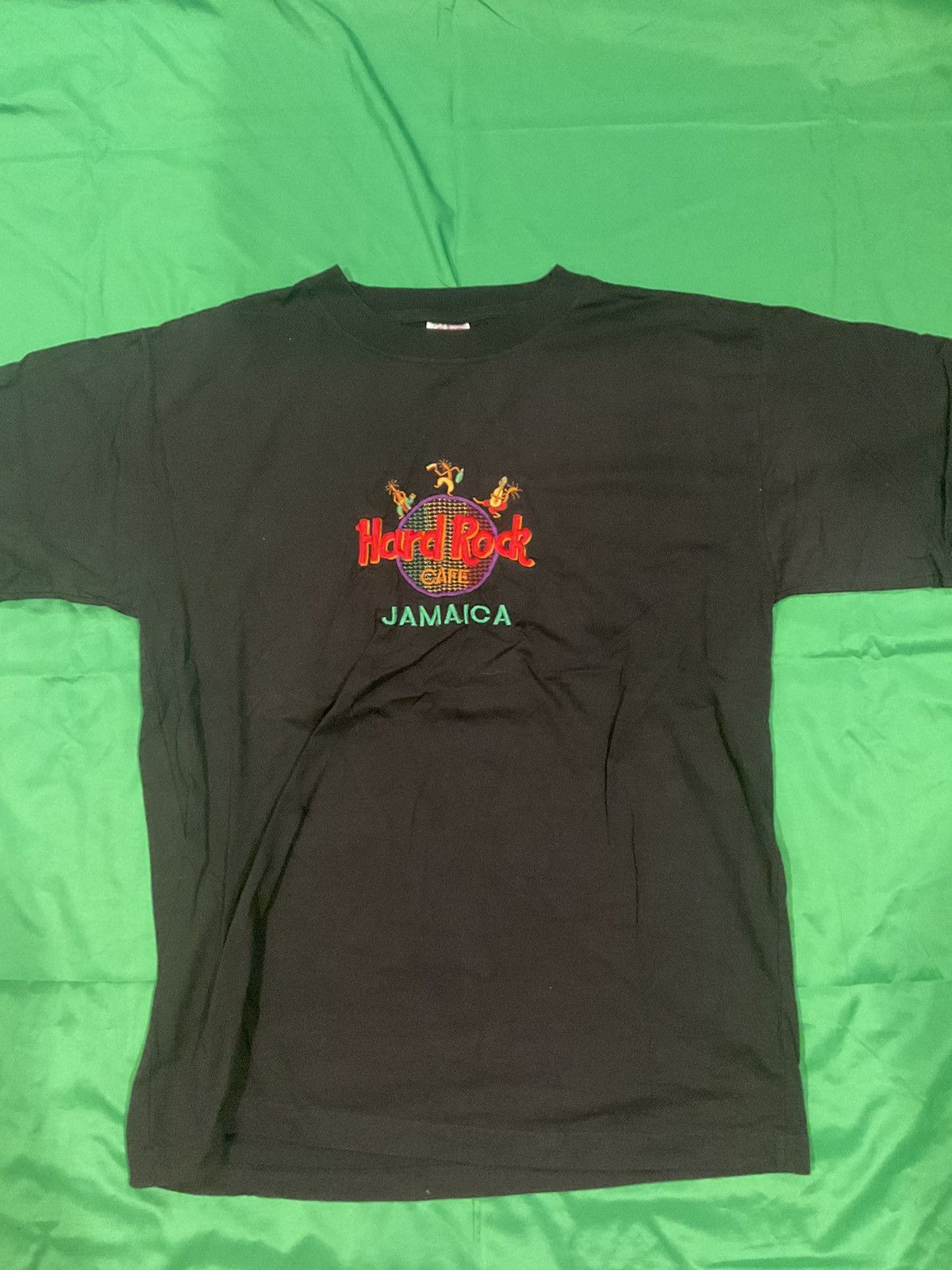 Hard Rock Cafe × Vintage Hard Rock Cafe Jamaica black tshirt Size US XL / EU 56 / 4 - 1 Thumbnail