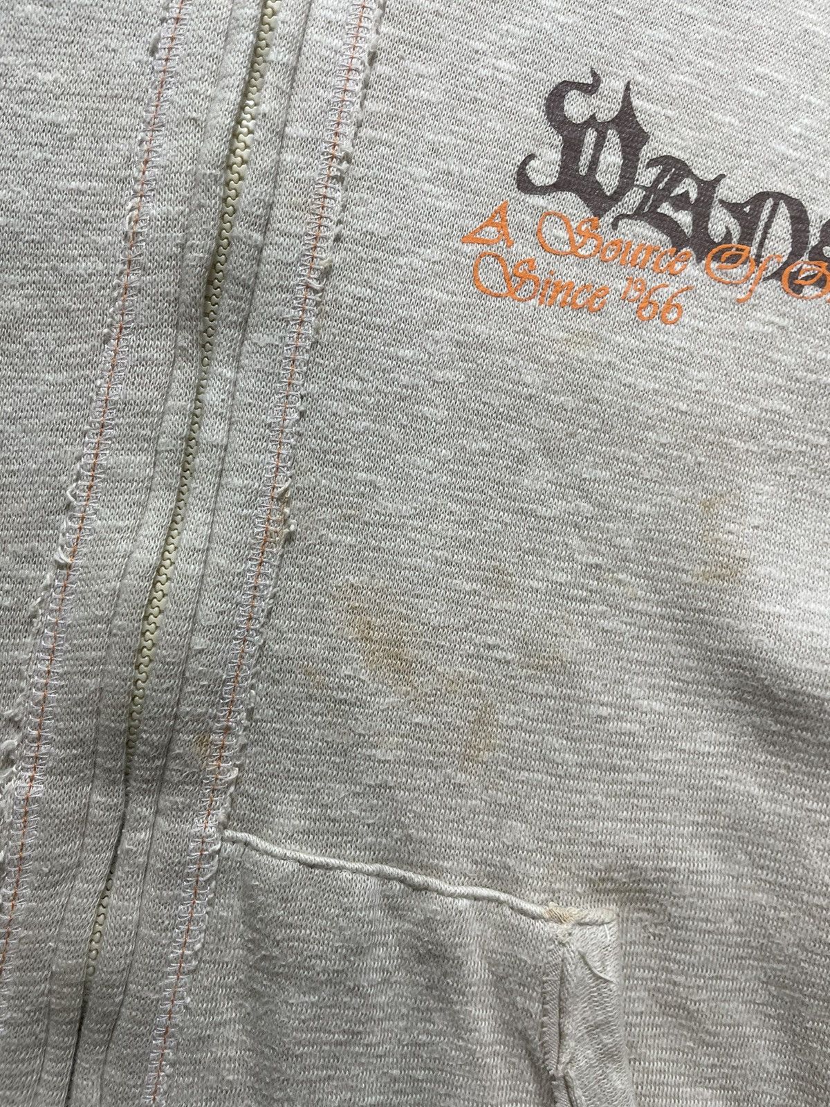 Vans Distressed Vans zip Fur hoodie ifsix lgb style Size US L / EU 52-54 / 3 - 3 Thumbnail