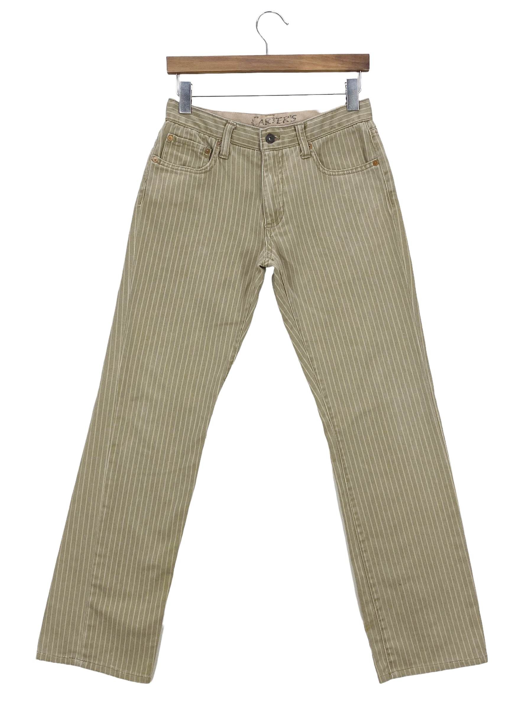 Vintage Carters Hickory Stripe Jeans - Vintage Workwear Denim Pants Size US 28 / EU 44 - 2 Thumbnail