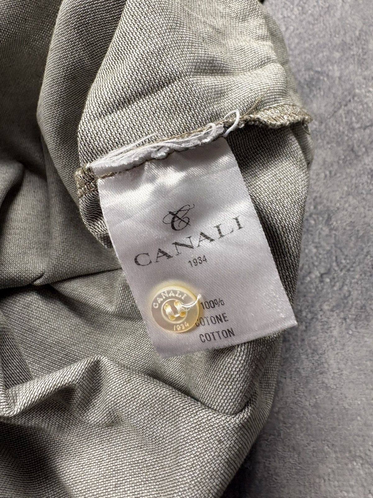 Canali CANALI Luxury Knitted Polo Tshirt Button Up 56 Size Size US XL / EU 56 / 4 - 7 Thumbnail