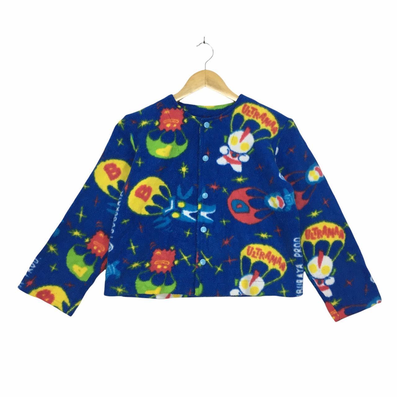 Vintage Vtg ULTRAMAN Tsuburaya Production Button Up Fleece Shirt Size US S / EU 44-46 / 1 - 1 Thumbnail