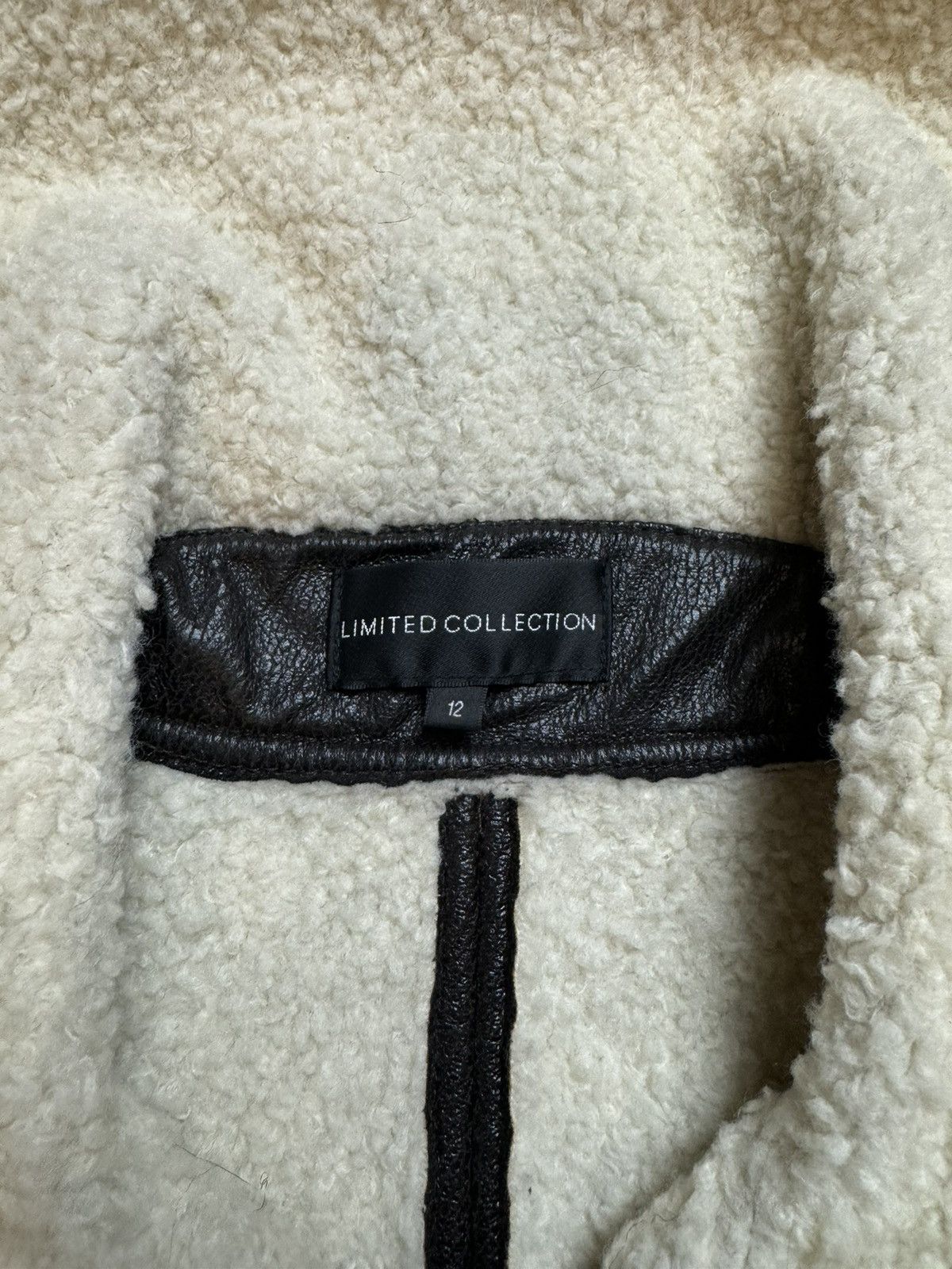 Designer × Japanese Brand Y2K Leather LGB Style Fuzzy Long Collar Biker Bomber Jacket Size US S / EU 44-46 / 1 - 5 Thumbnail