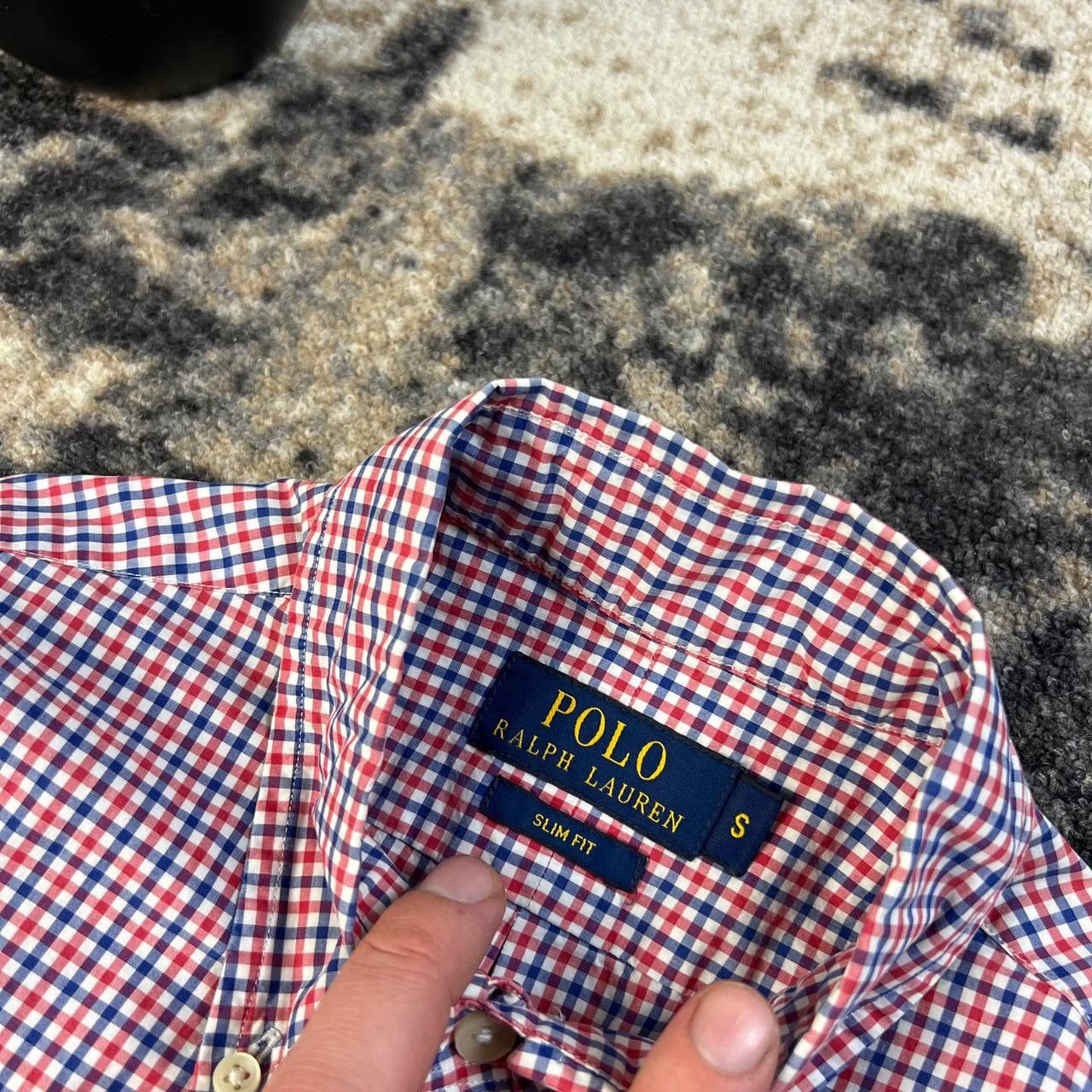 Polo Ralph Lauren Polo Ralph Lauren Luxury Mini Logo Checkered Button Up Shirt Size US S / EU 44-46 / 1 - 5 Thumbnail