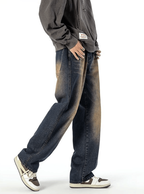 Japanese Brand American washed retro straight jeans y2k Size US 32 / EU 48 - 2 Thumbnail