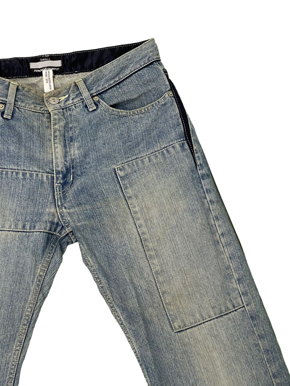 Japanese Brand Montage Japan Patchwork Denim Regular 6🟦7 Size US 32 / EU 48 - 9 Thumbnail