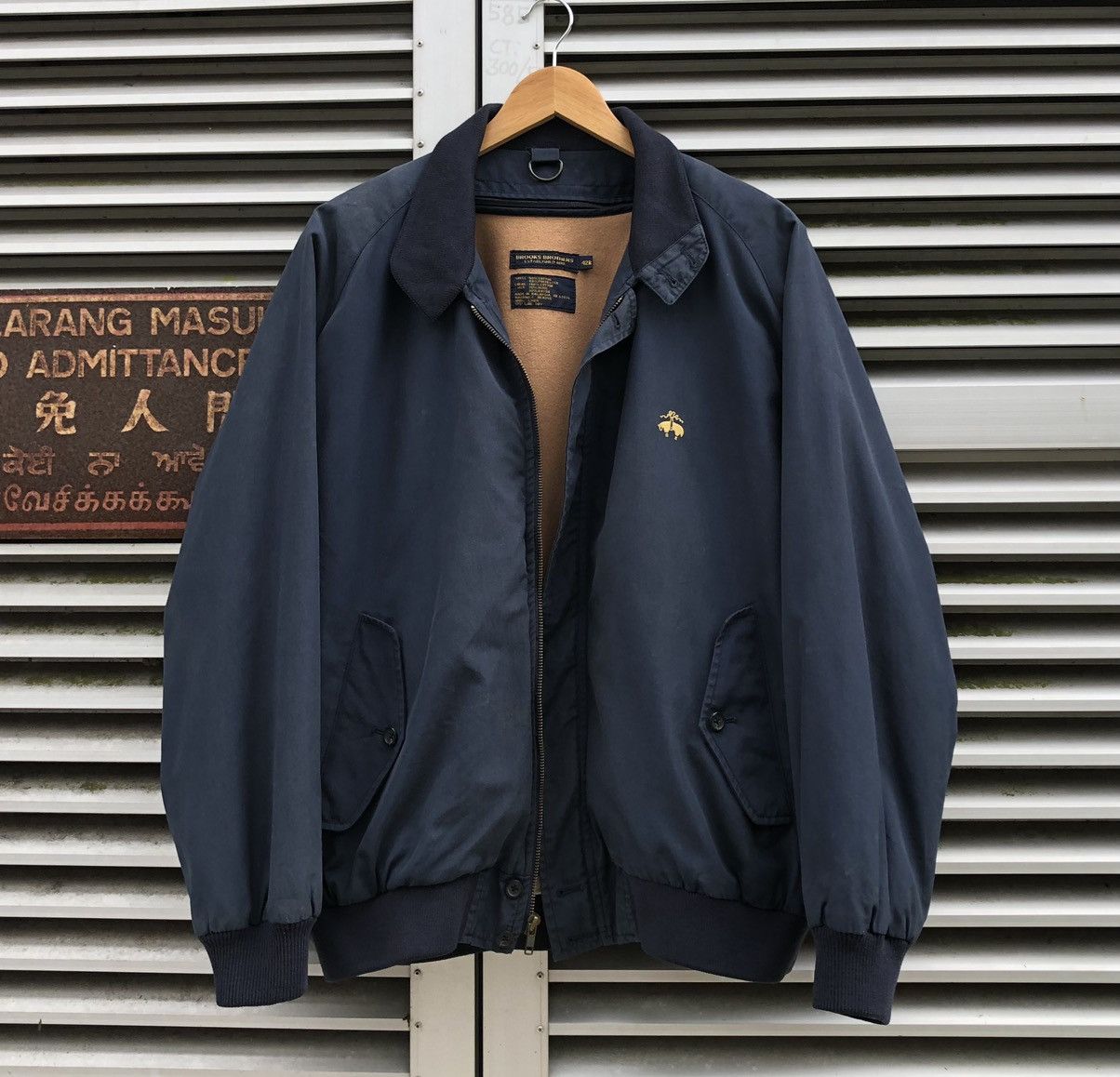Brooks Brothers Vintage Books Brothers Lined Wool Bomber Jacket Size US L / EU 52-54 / 3 - 2 Thumbnail