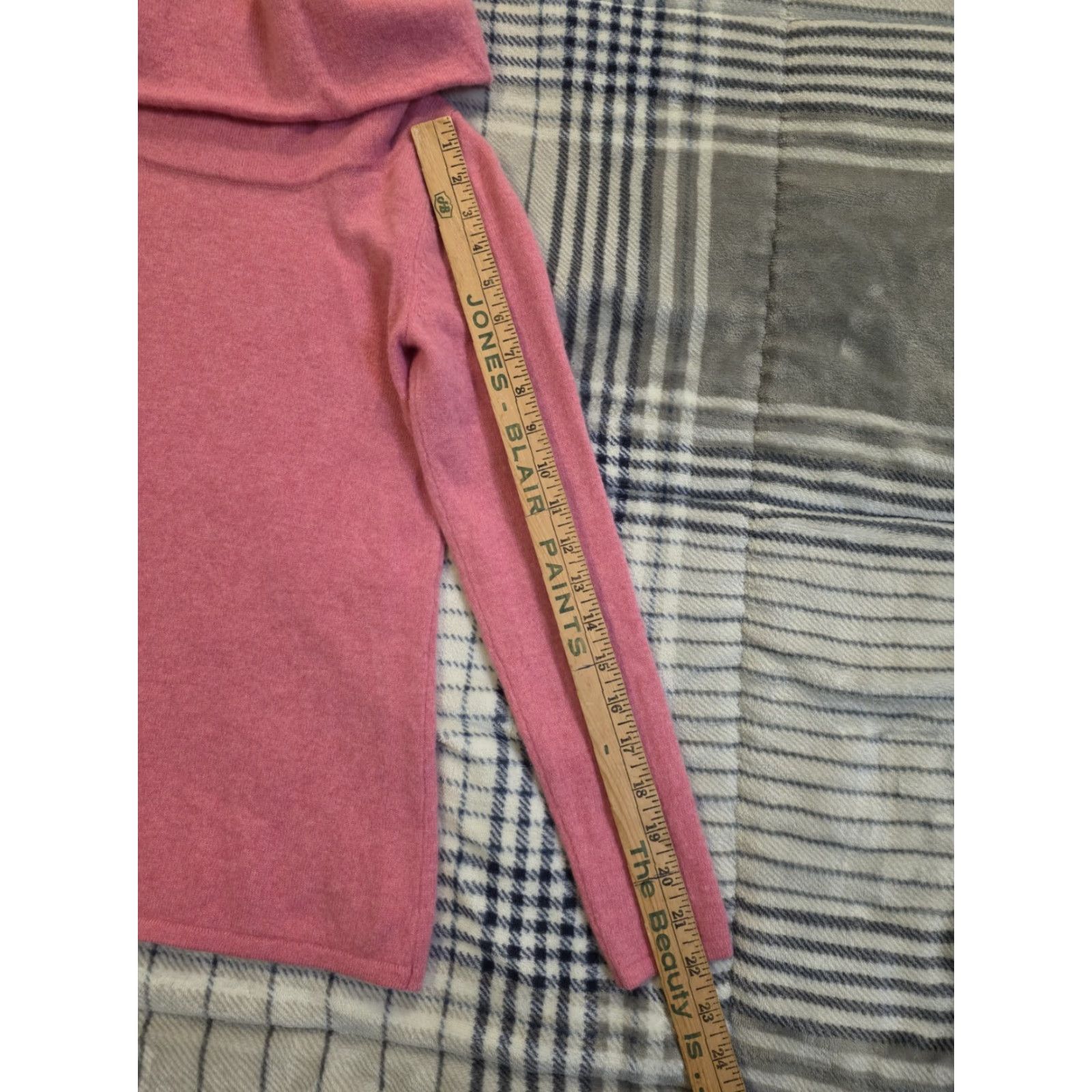 Vintage Sundance Pink 100% Cashmere Cowl Neck Sweater Raglan Sleeves Women's PXS Knit Pullover VINTAGE Style? Size XS / US 0-2 / IT 36-38 - 6 Thumbnail