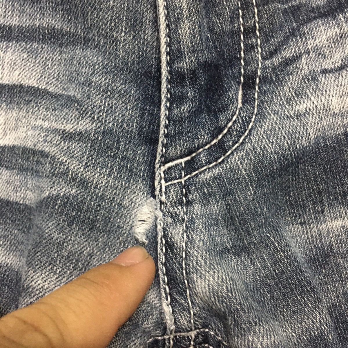 If Six Was Nine × Japanese Brand × semanticdesign Rare Semantic Design Distressed Denim Size US 30 / EU 46 - 5 Thumbnail