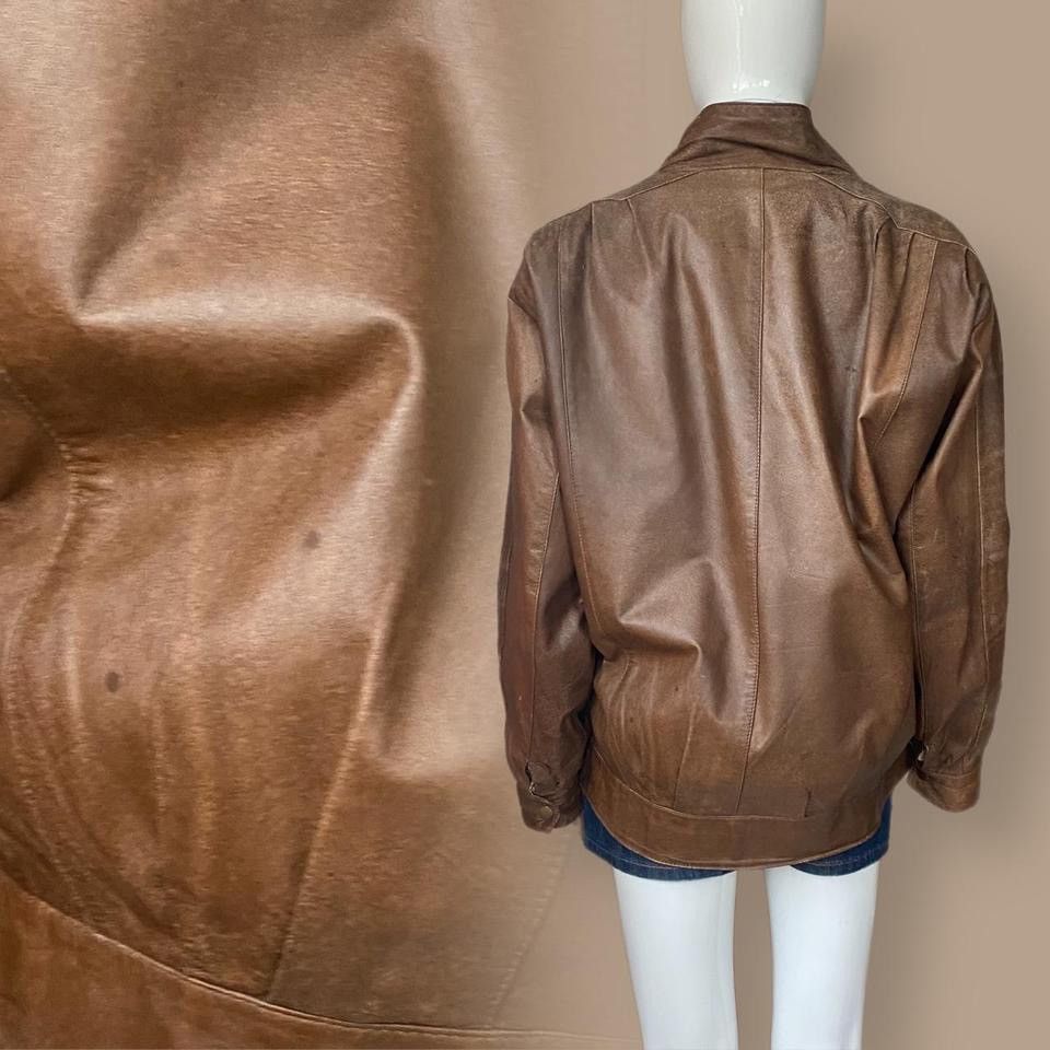 Vintage Vintage Leather Jacket Size ONE SIZE - 5 Thumbnail