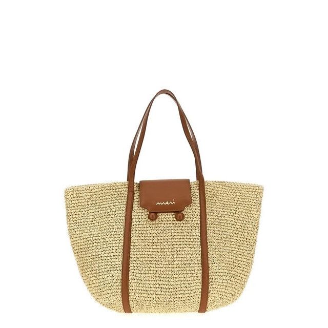 Marni MARNI Natural/Brown Tote Bag New Size ONE SIZE - 1 Thumbnail