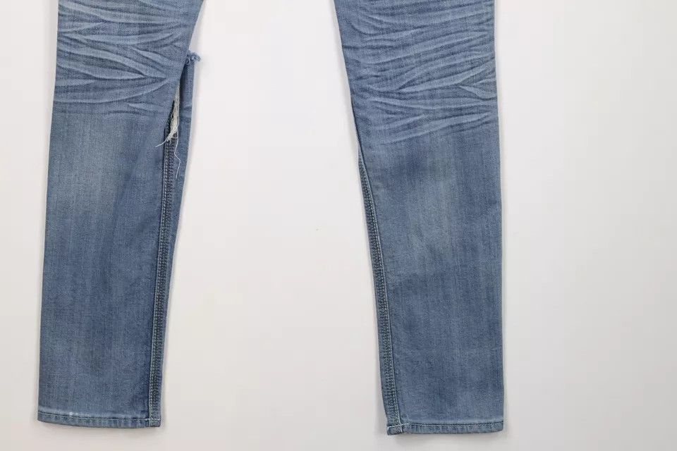 Express × Vintage Rerock Express Thick Stitch Stretch Skinny Crop Jeans Size 28" / US 6 / IT 42 - 12 Thumbnail