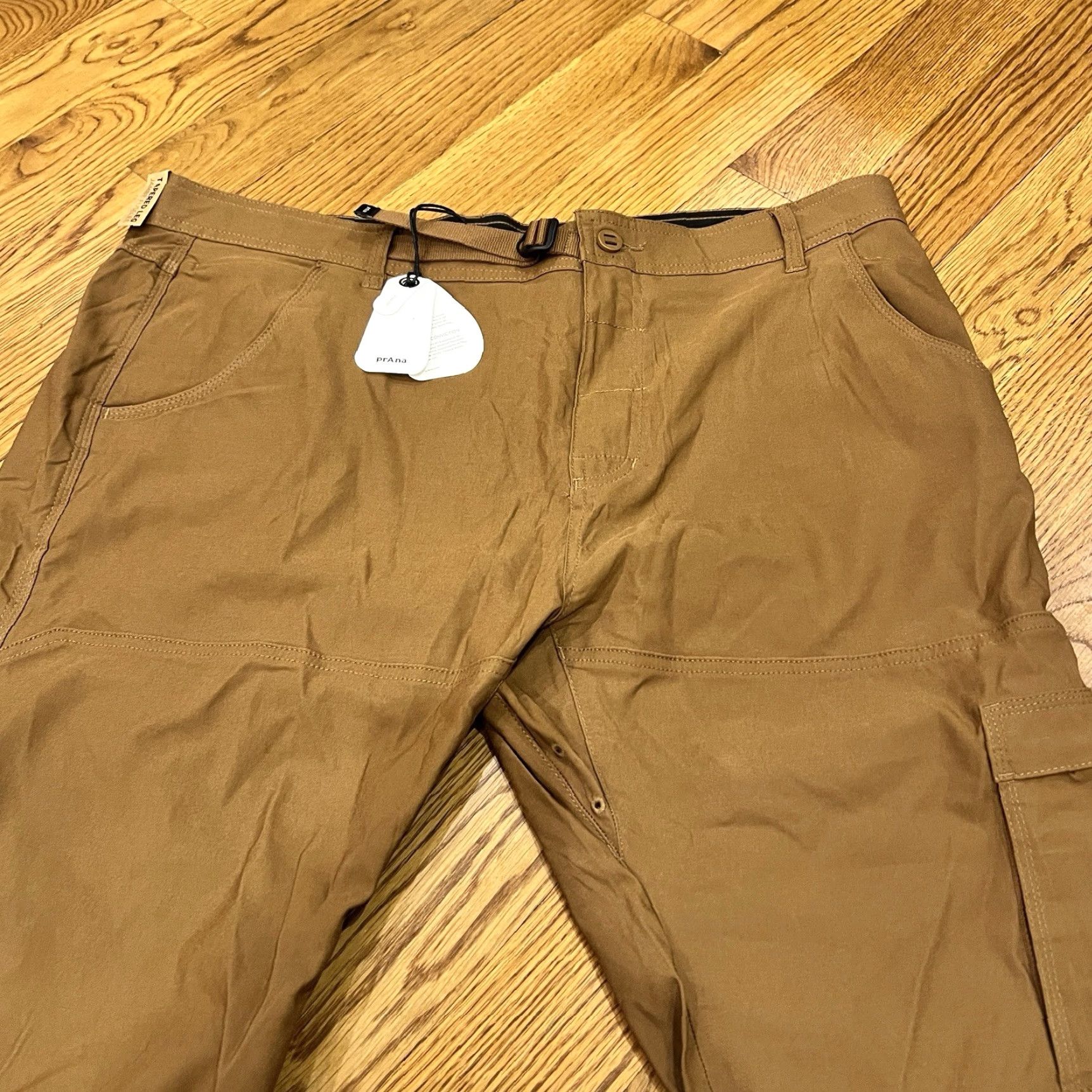 Prana VINTAGE PrAna Stretch Zion II Slim Fit Pants Mens 40x32 Sepia Brown Tapered Hiking Size US 40 / EU 56 - 2 Thumbnail