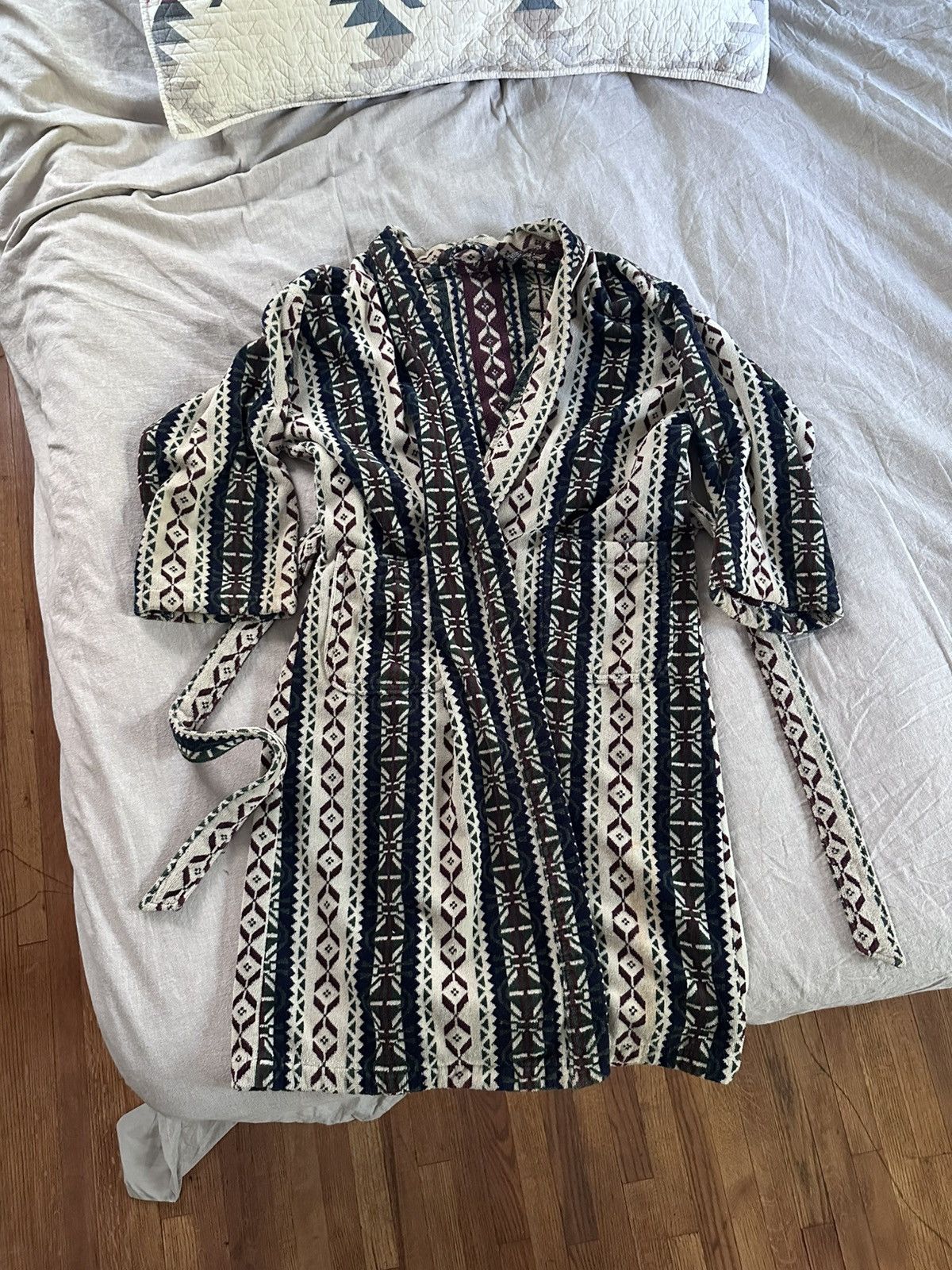 Polo Ralph Lauren Vintage Polo Ralph Lauren belted robe, 100% cotton, One Size Size ONE SIZE - 1 Thumbnail