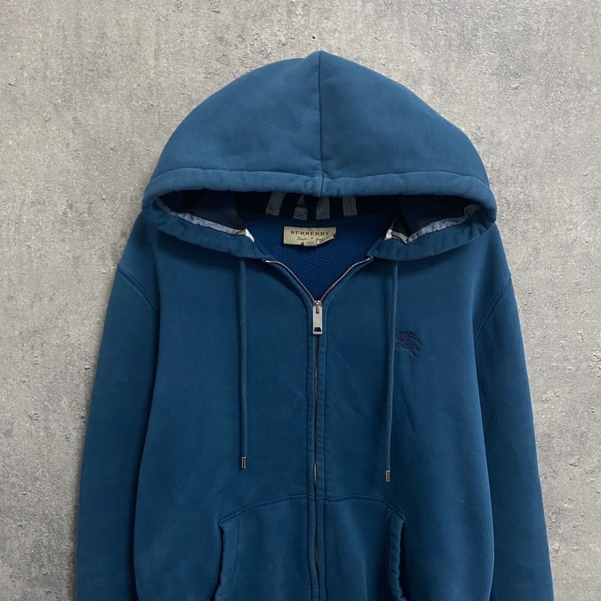 Burberry Blue Burberry zip hoodie Size US L / EU 52-54 / 3 - 4 Thumbnail