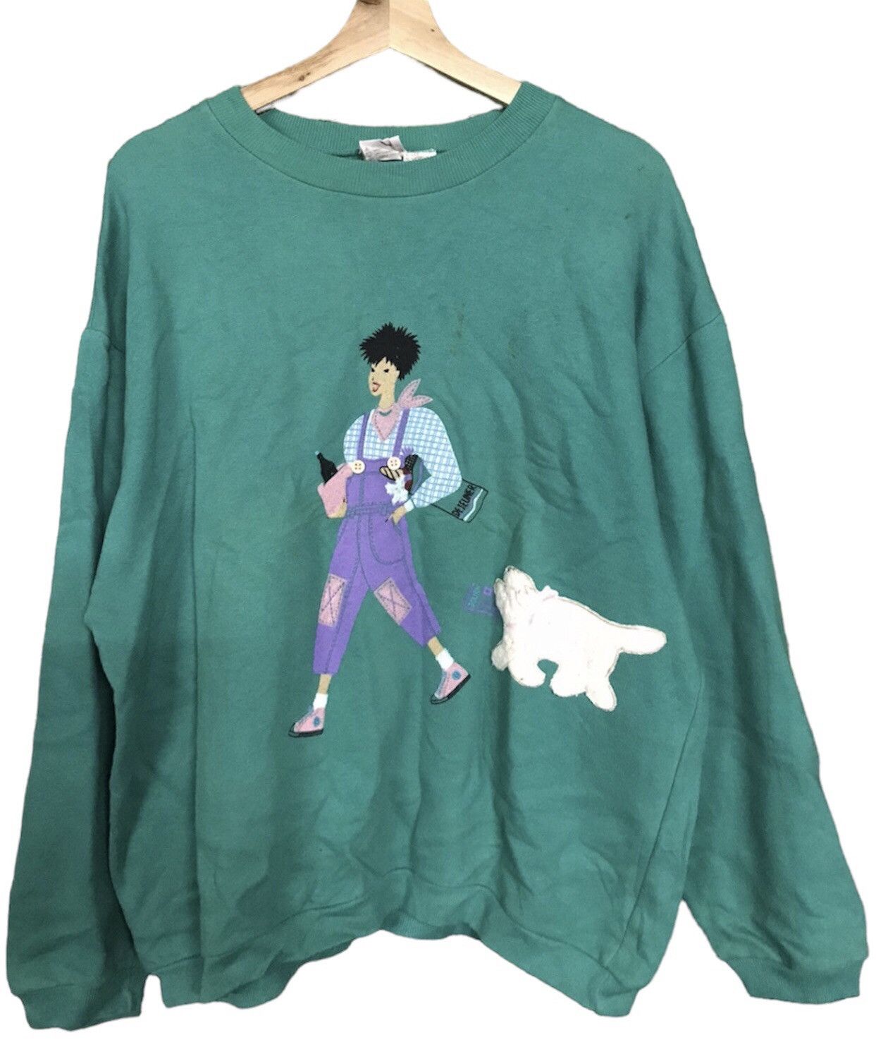 United Colors Of Benetton Benetton Sweatshirt Crewneck Pullover Size US L / EU 52-54 / 3 - 1 Thumbnail