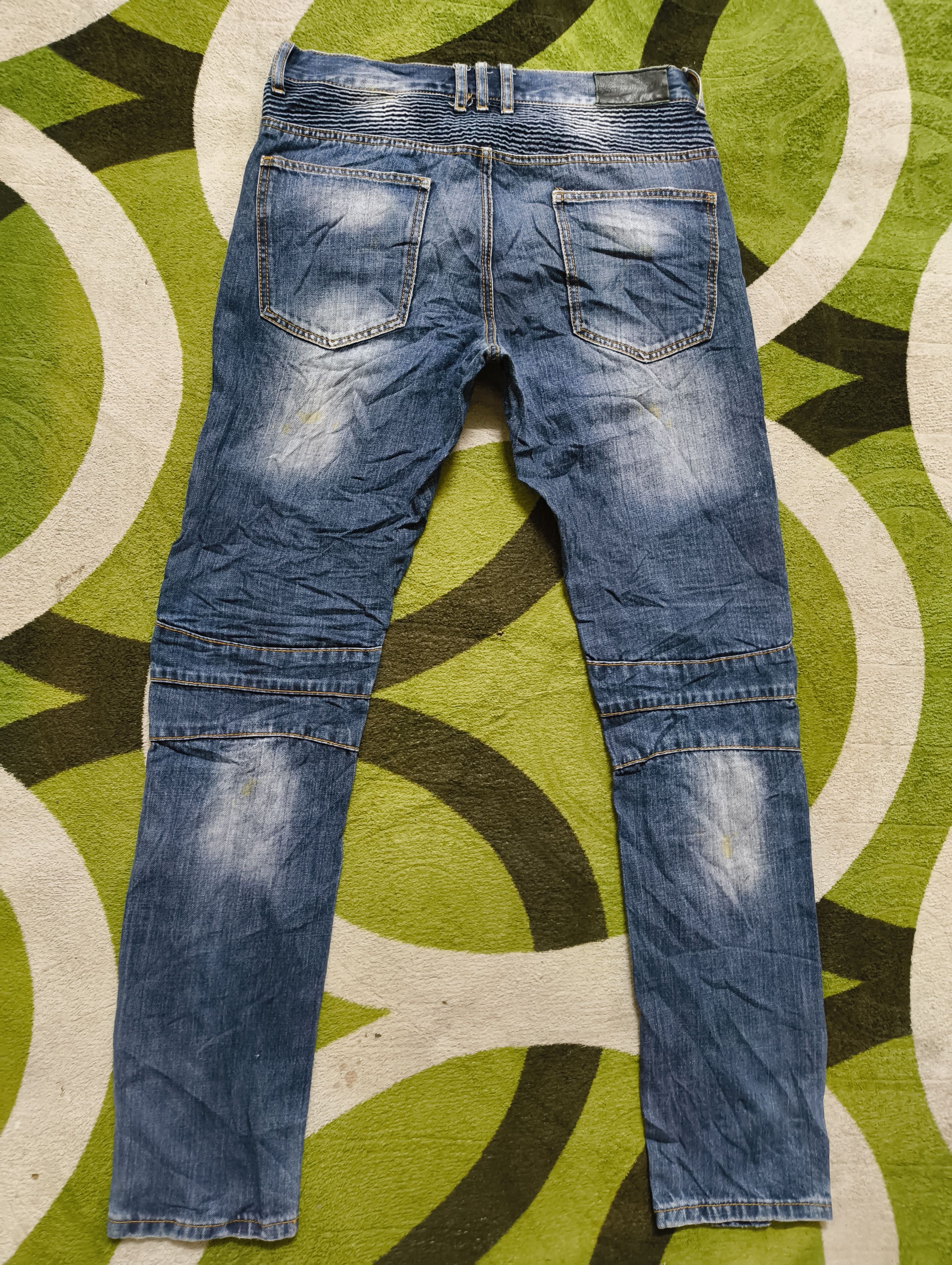 Japanese Brand EMBELLISHED BIKER JEANS Size US 33 - 12 Thumbnail