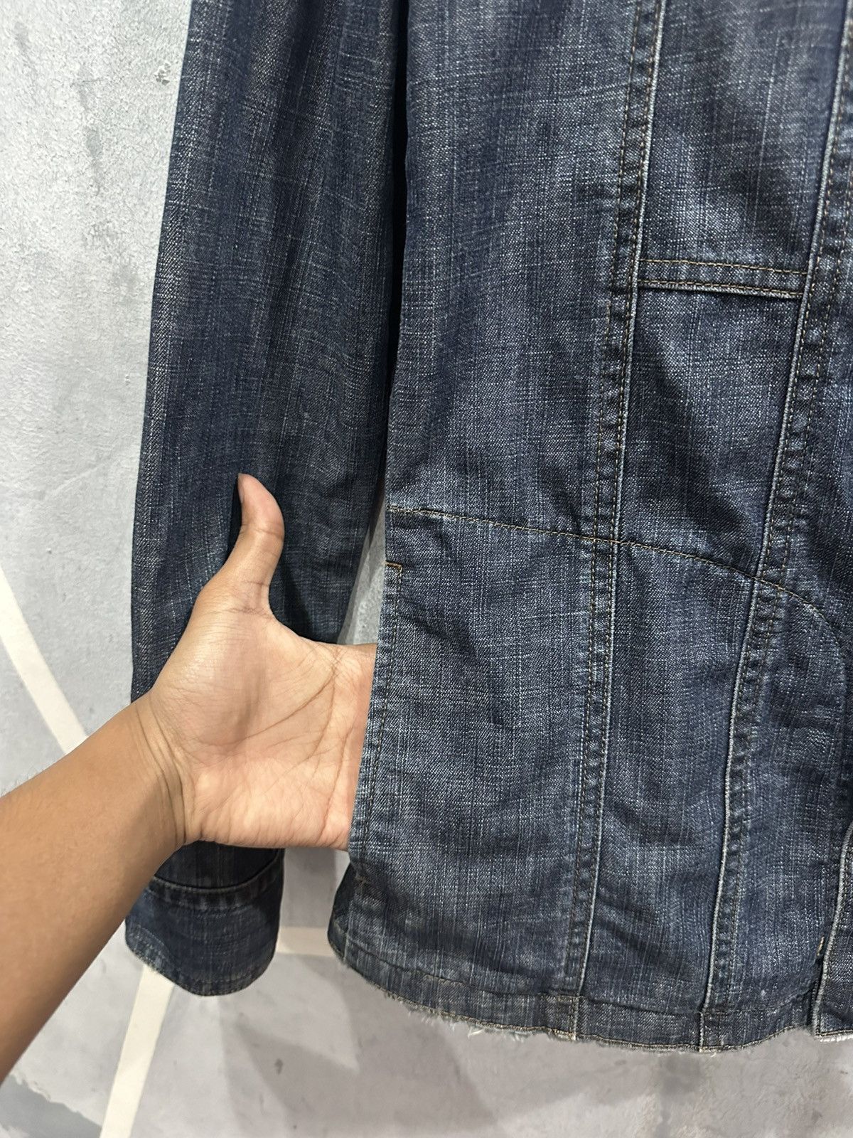 Tornado Mart Tornado Mart Fur Denim Jacket Size M / US 6-8 / IT 42-44 - 5 Thumbnail