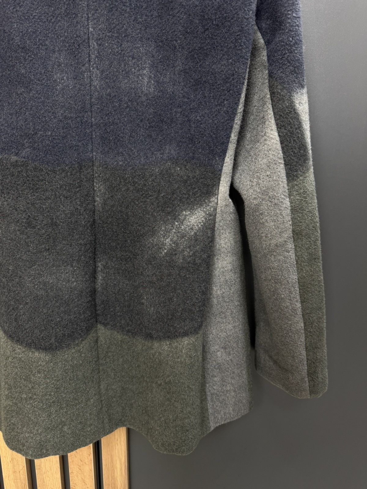Jil Sander Jil Sander Women Wool Coat Grey Navy Colorblock Size 42 Size M / US 6-8 / IT 42-44 - 15 Thumbnail