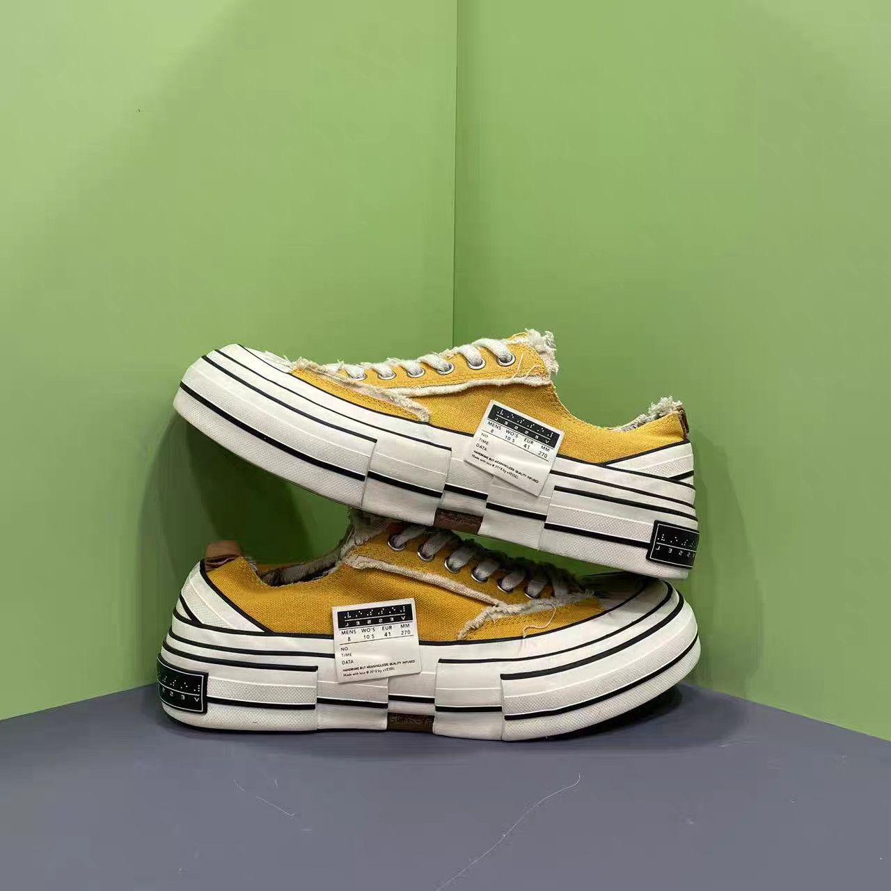 xVESSEL xVESSEL Wu Jianhao Yellow White Ginger Canvas Shoes K15 Size US 8 / EU 41 - 4 Thumbnail