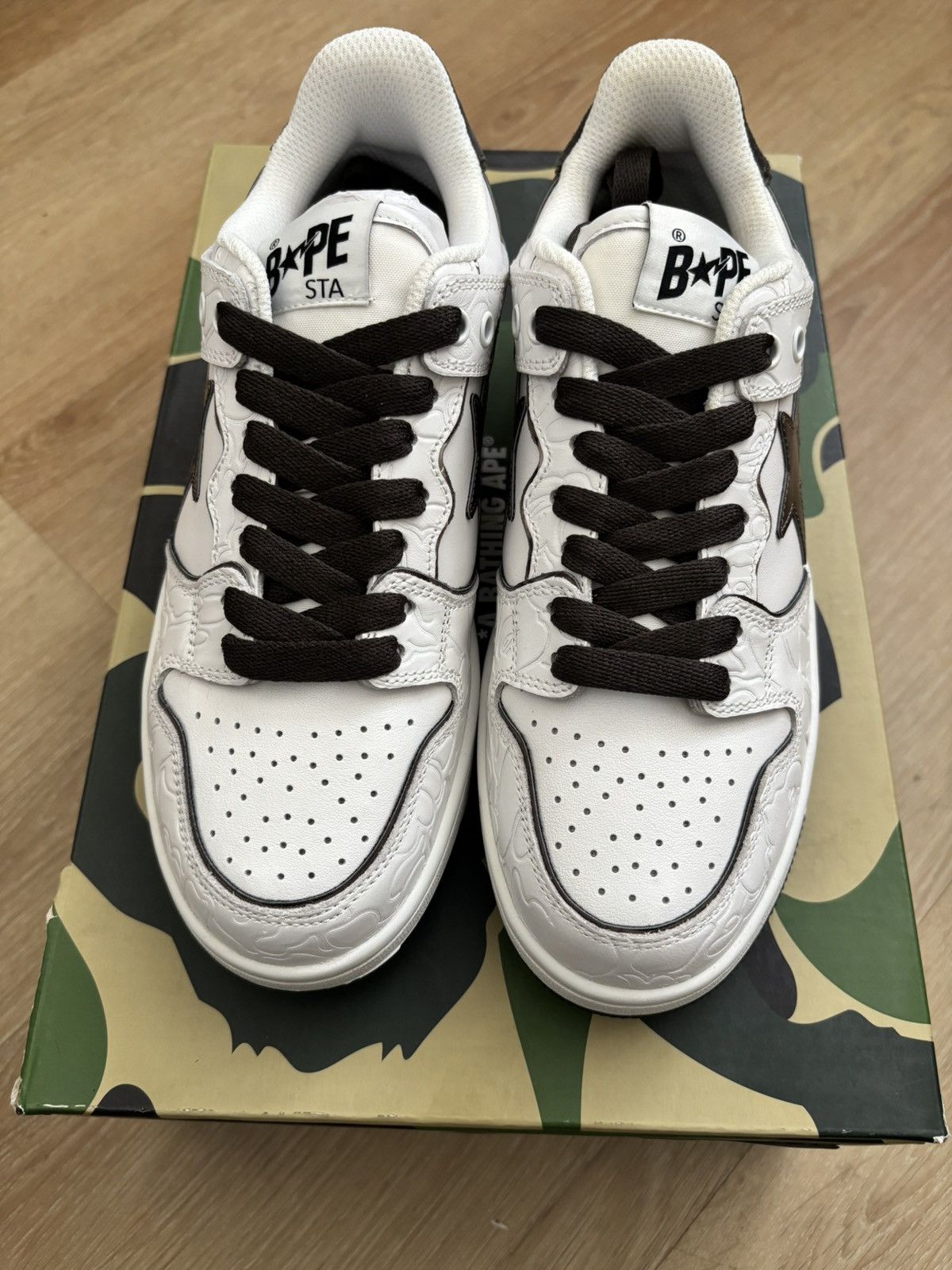 Bape A Bathing Ape Bape SK8 Sta White Silver Size US 6 / EU 39 - 2 Thumbnail
