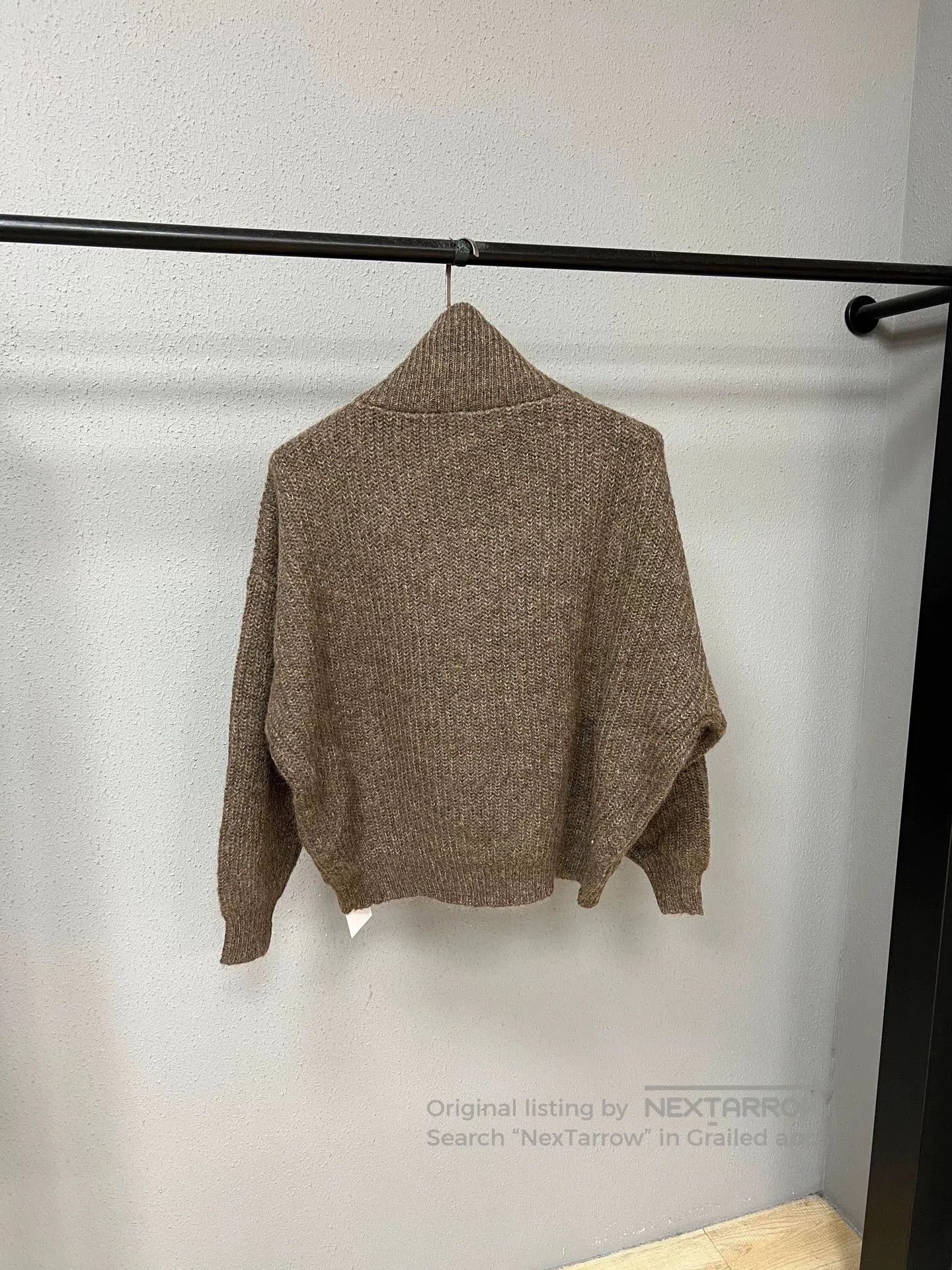 Isabel Marant Etoile Oatmeal Mohair Half-Zip Pullover. Size S / US 4 / IT 40 - 2 Thumbnail