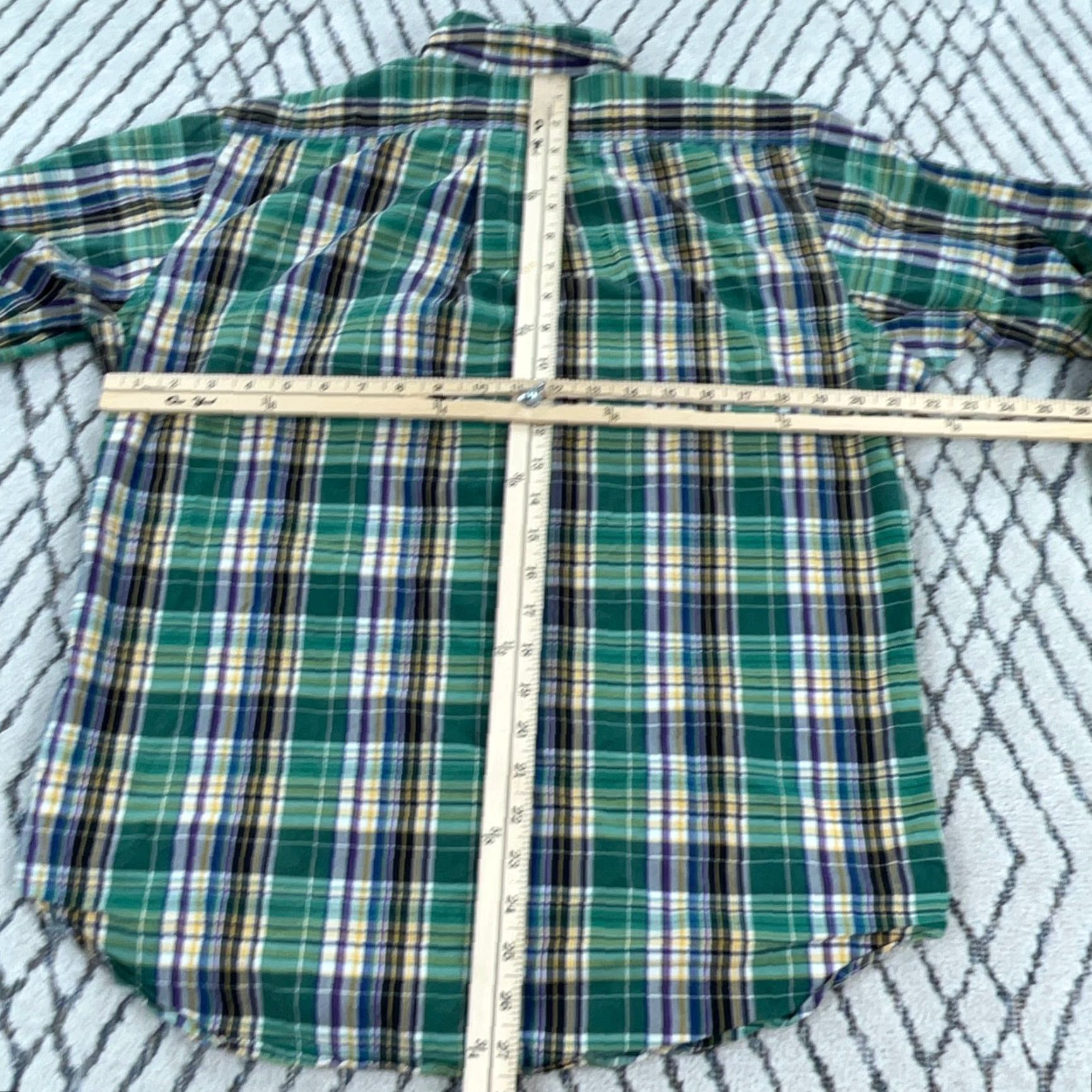 Ralph Lauren Ralph Lauren Shirt Men Medium Green Plaid Button-Up Classic Fit Poplin Tartan U8 Size US M / EU 48-50 / 2 - 6 Thumbnail